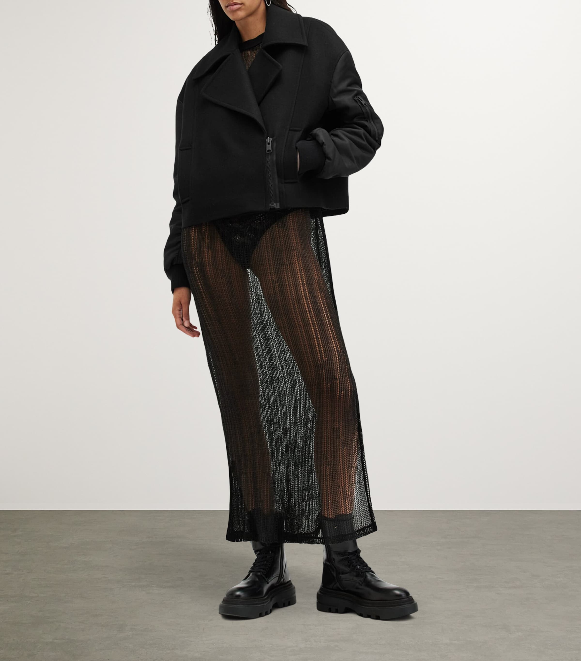 Wool-Blend Orla Jacket BLACK Image 2