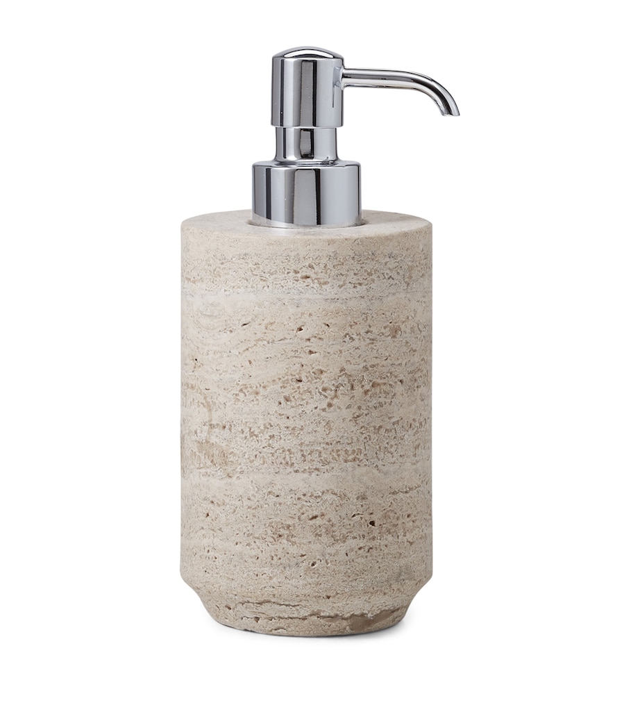 Aztec Travertine Soap Dispenser BEIGE Image 1