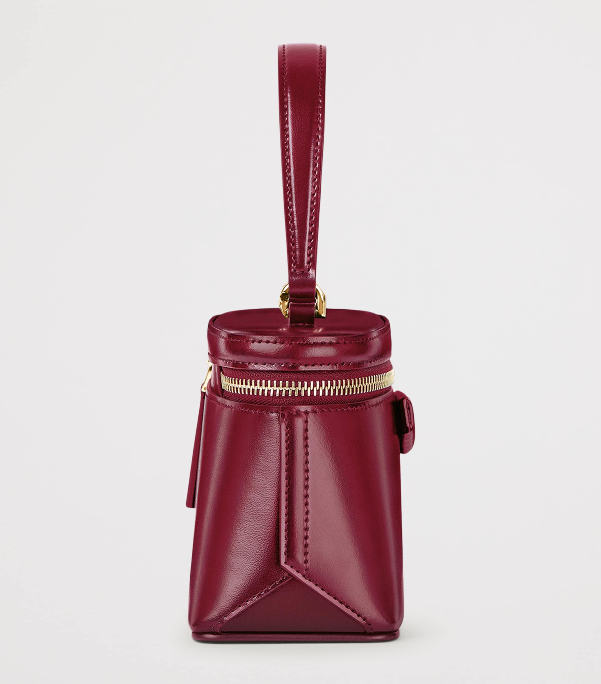 Leather Antigona Vanity Top-Handle Bag BURGUNDY Image 3