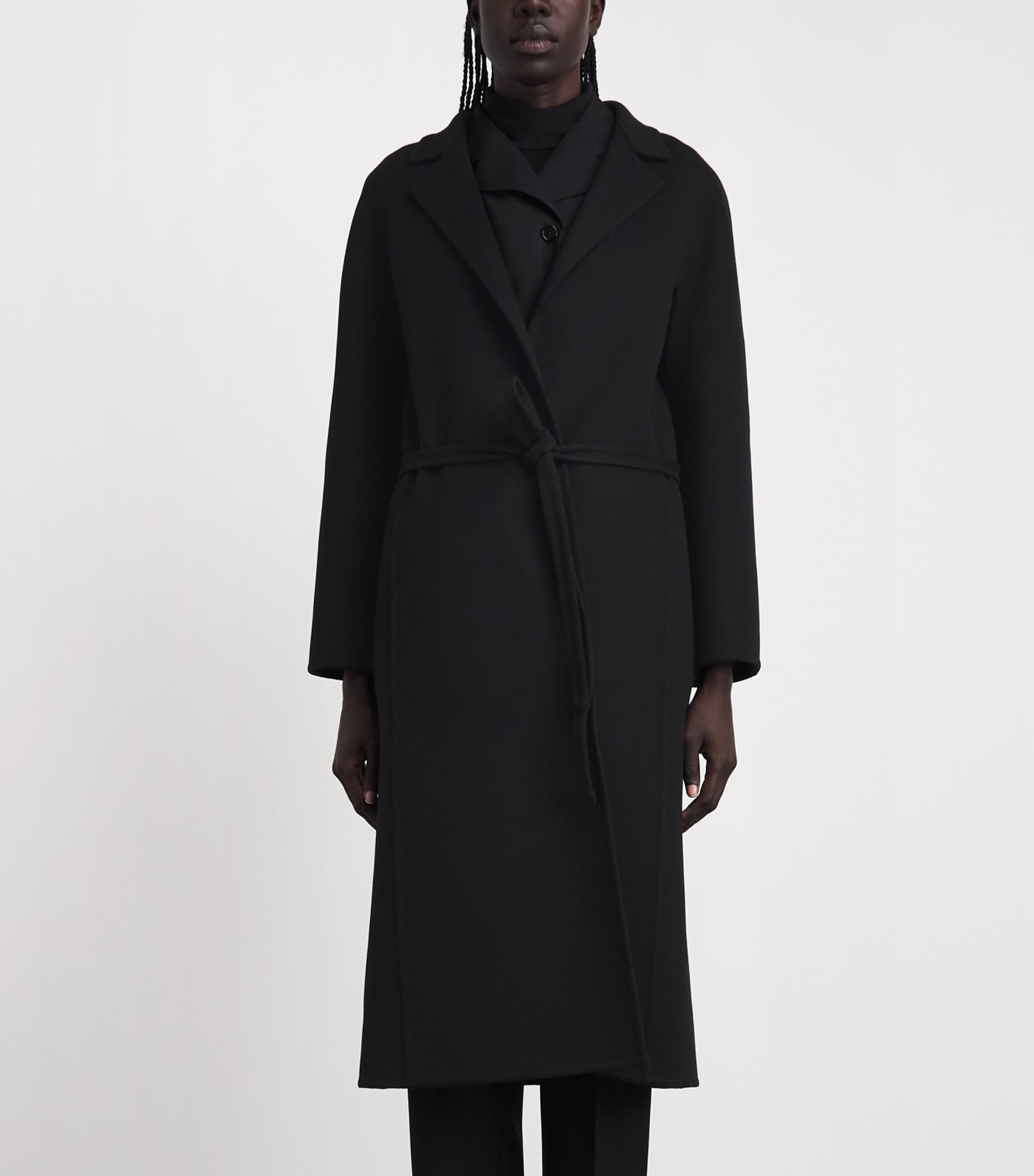 Jil Sander Womens Wool Belted Coat Black Image 4