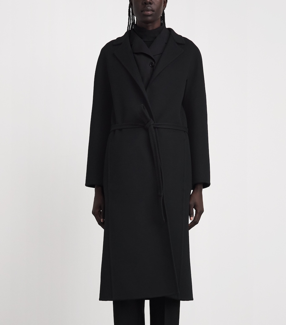 Jil Sander Womens Wool Belted Coat Black Image 4