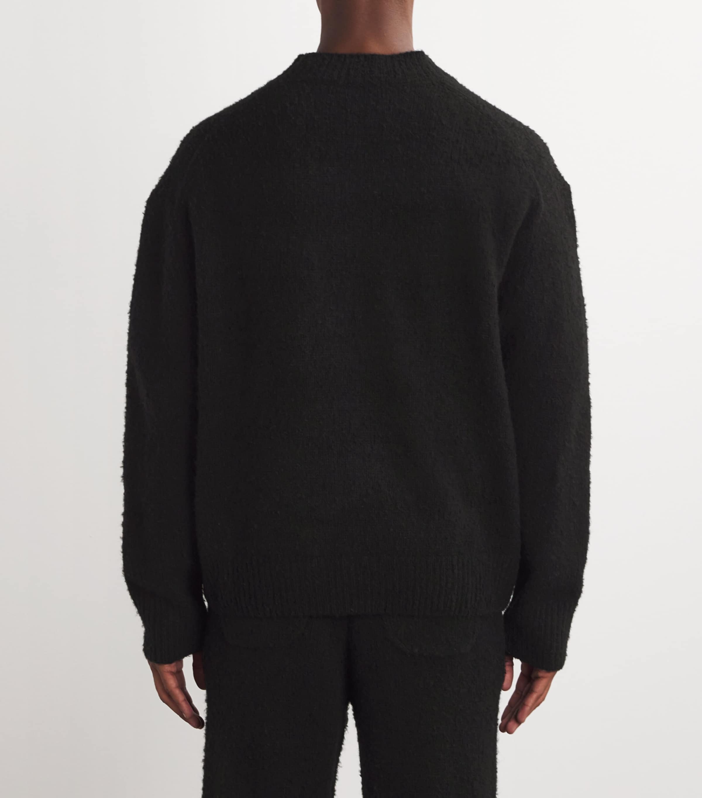 Wool-Blend Logo Sweater BLACK 000 Image 4