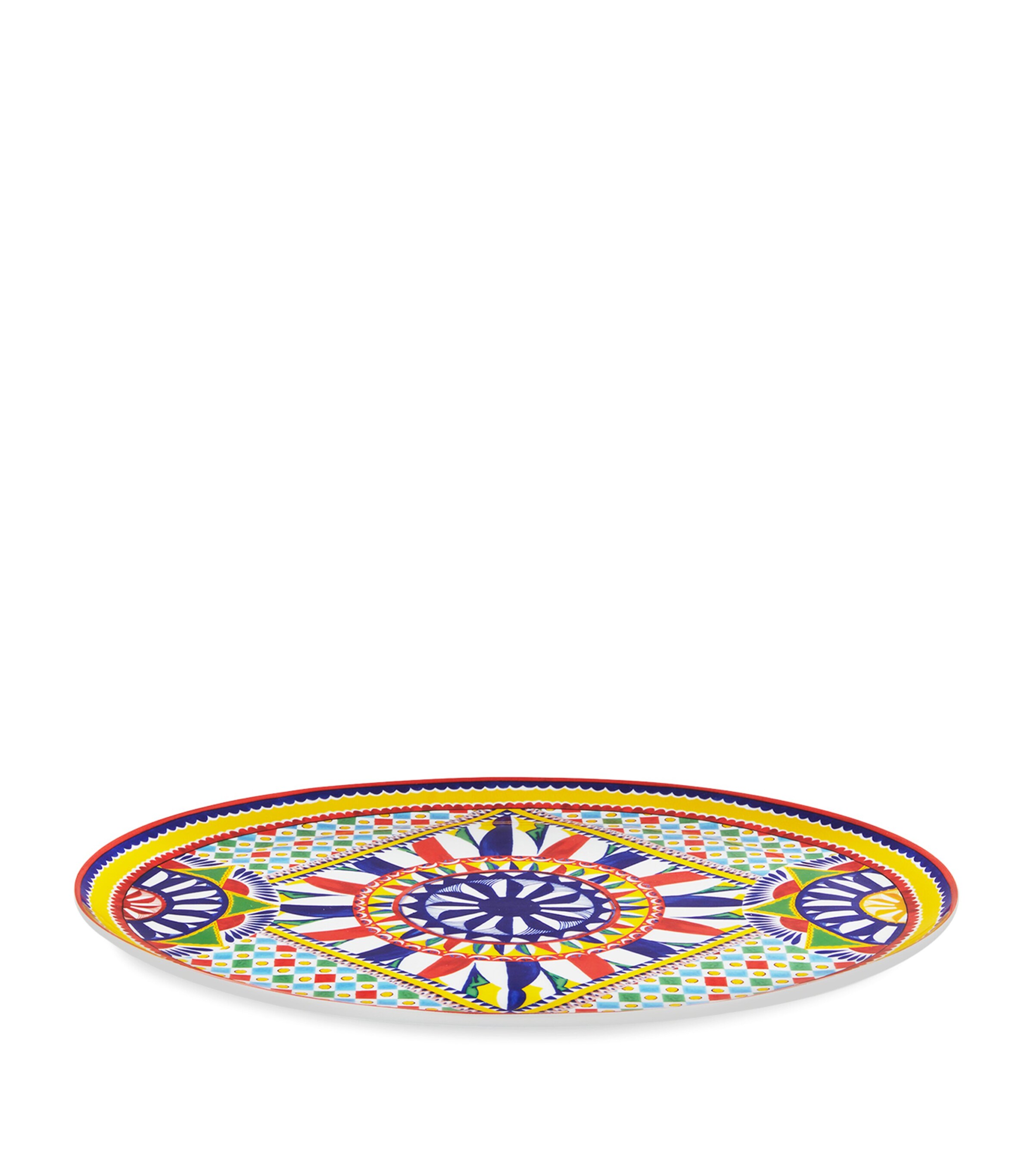 Dolce&Gabbana Casa Carretto Serving Plate (45.5cm) Multicolor Car Image 2