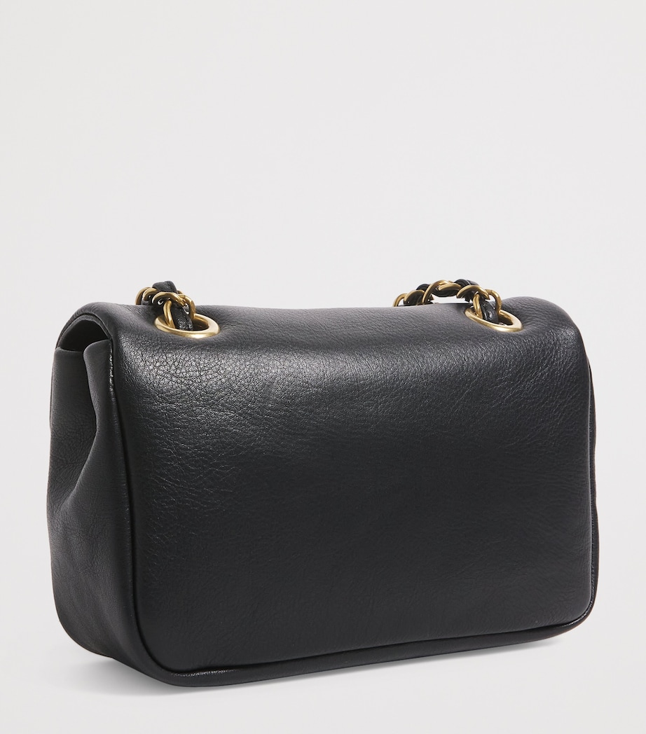 Small Leather Anita Shoulder Bag N401 BLACK Image 3