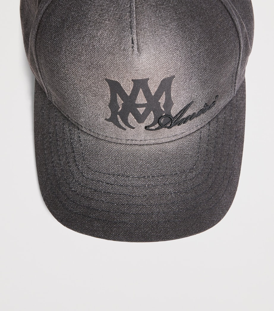 AMIRI Logo Script Baseball Cap Black Image 4