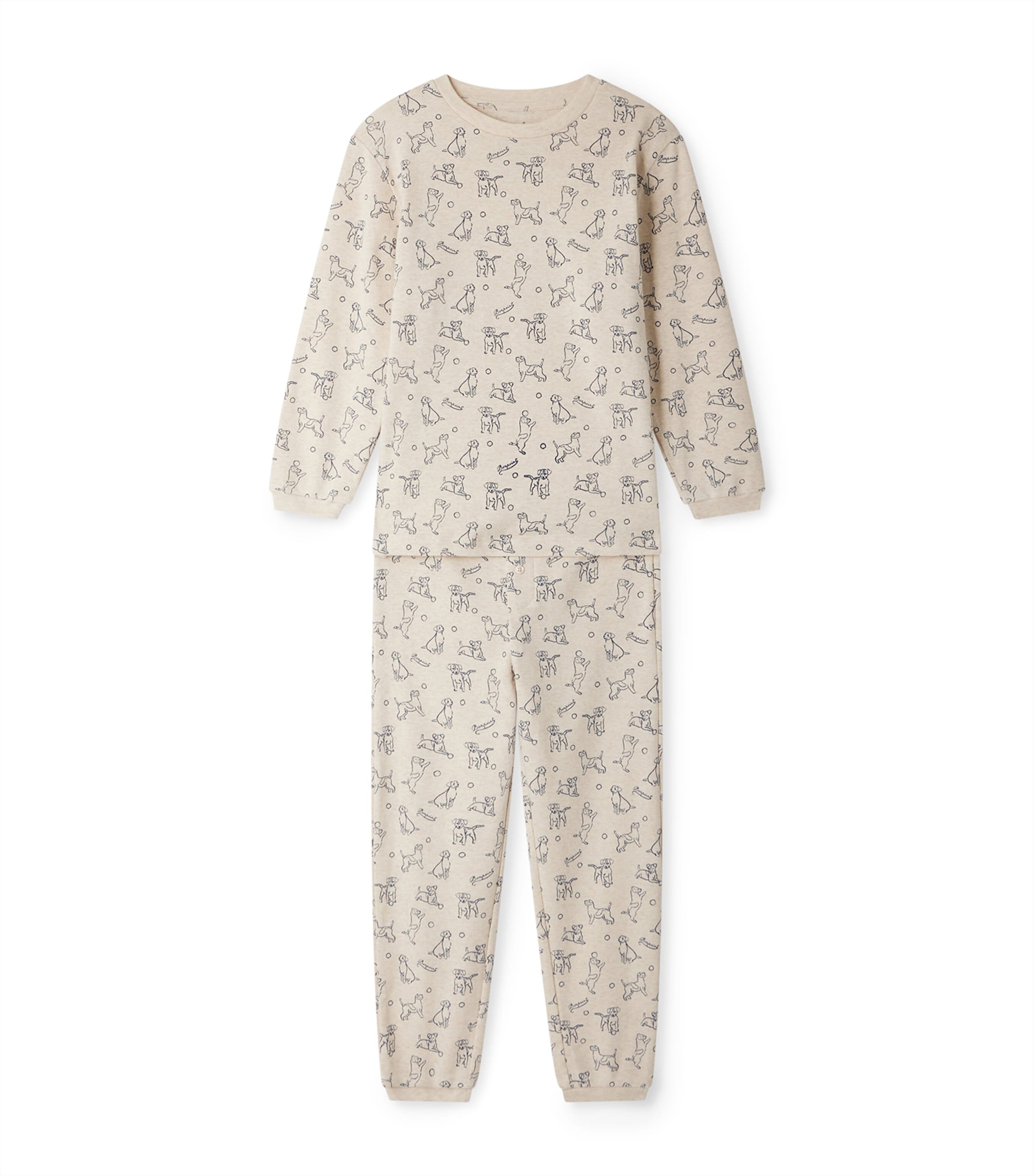 Bonpoint Kids' Printed Pyjama Set In Sand