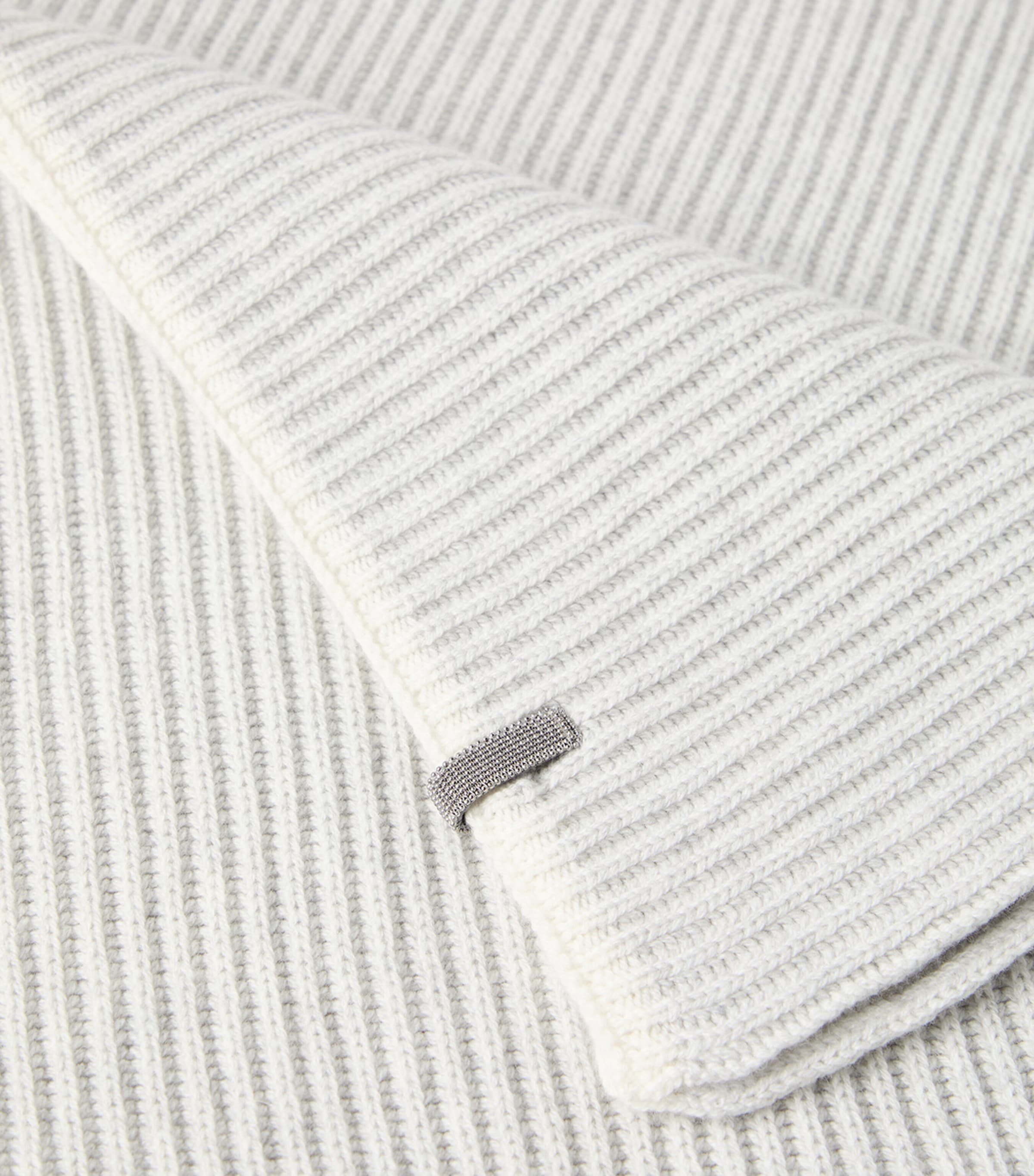 Cashmere English Rib Monili Scarf CI807 Image 5