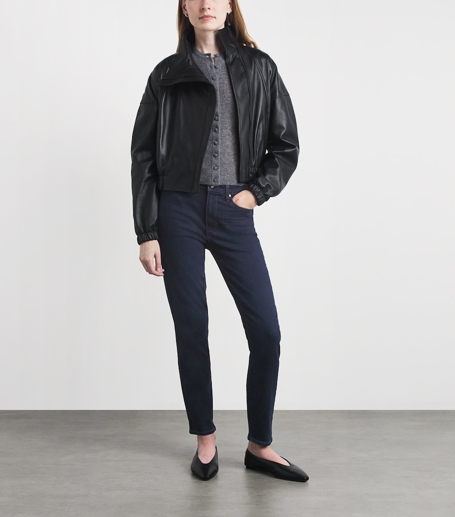 PAIGE Womens Hoxton Slim Jeans Mona Image 2