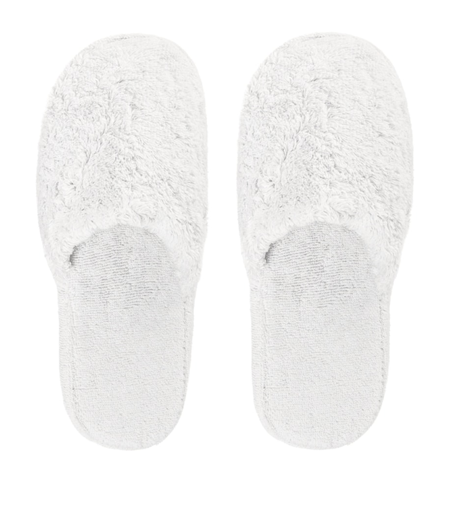 Egyptian Cotton Egoist Slippers WHITE Image 1