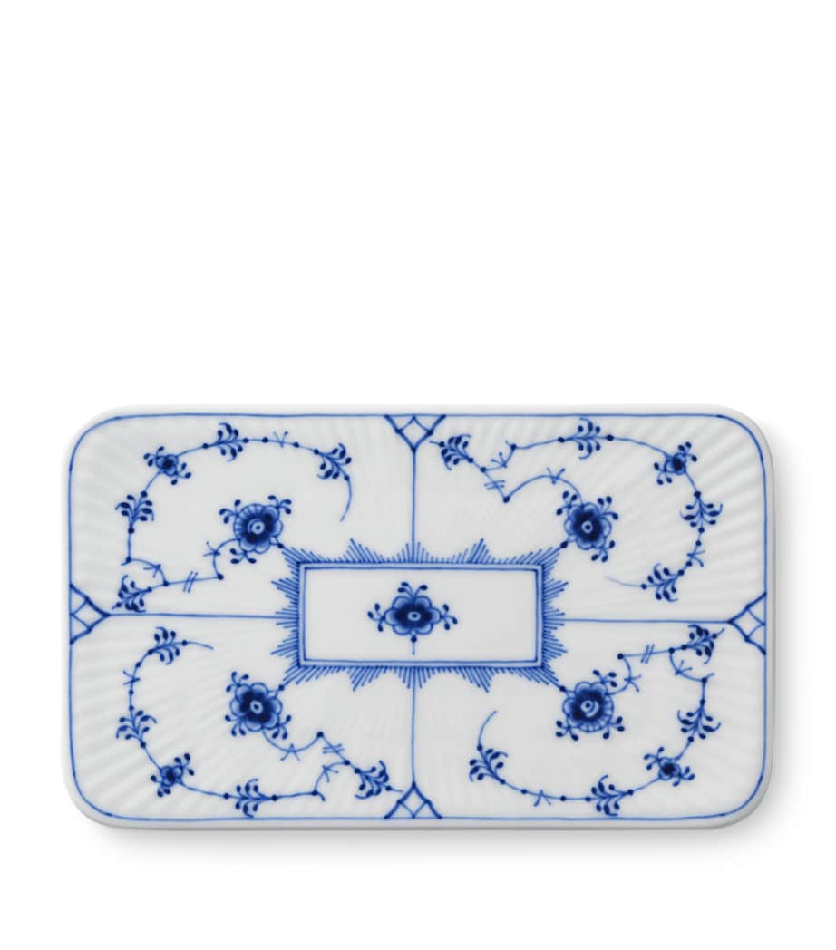 Royal Copenhagen Blue Fluted Plain Serving Board (15.5cm) Blue Image 1