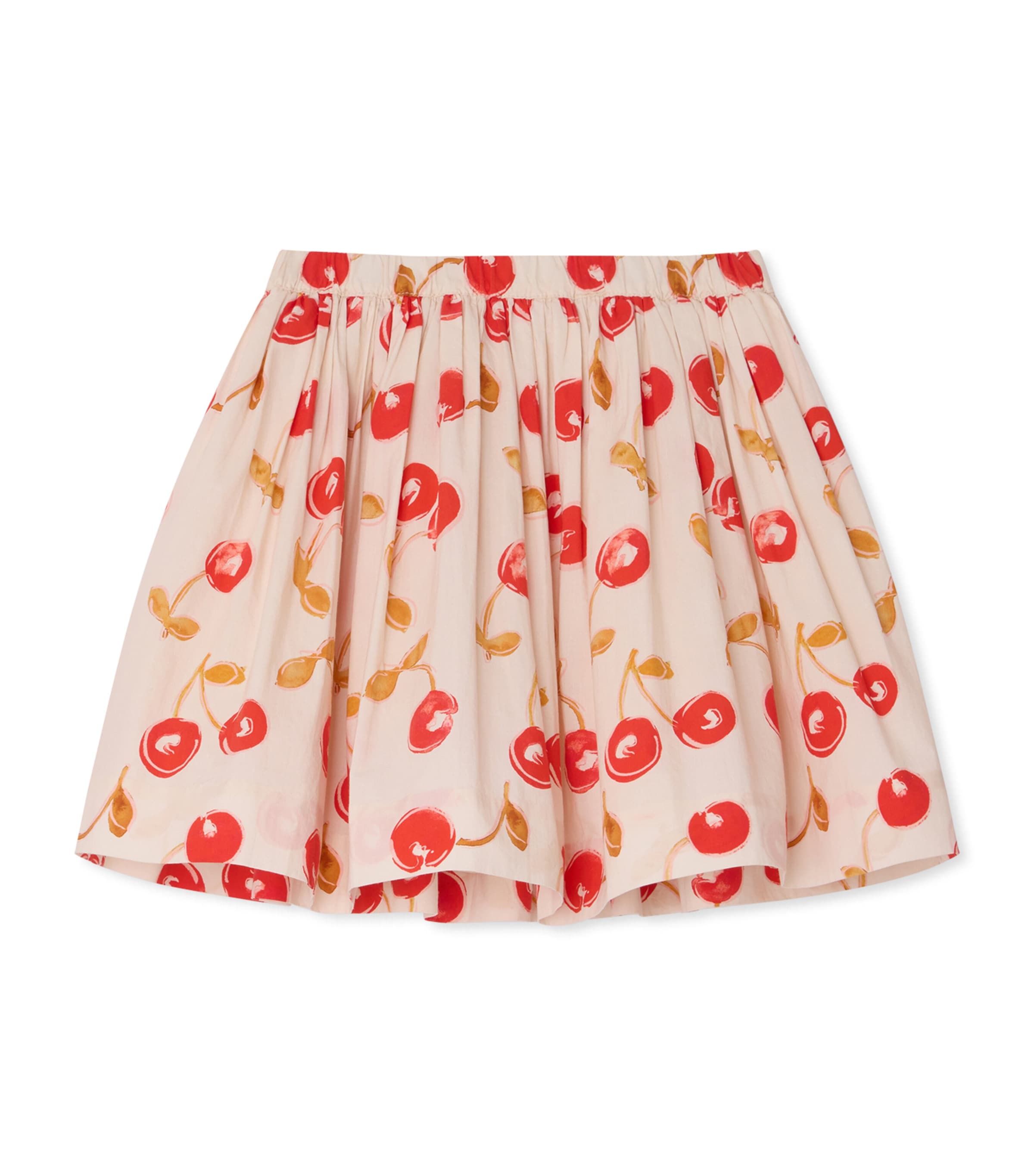 Bonpoint Cotton Printed Suzon Skirt (10-14 Years) Ecru Image 1