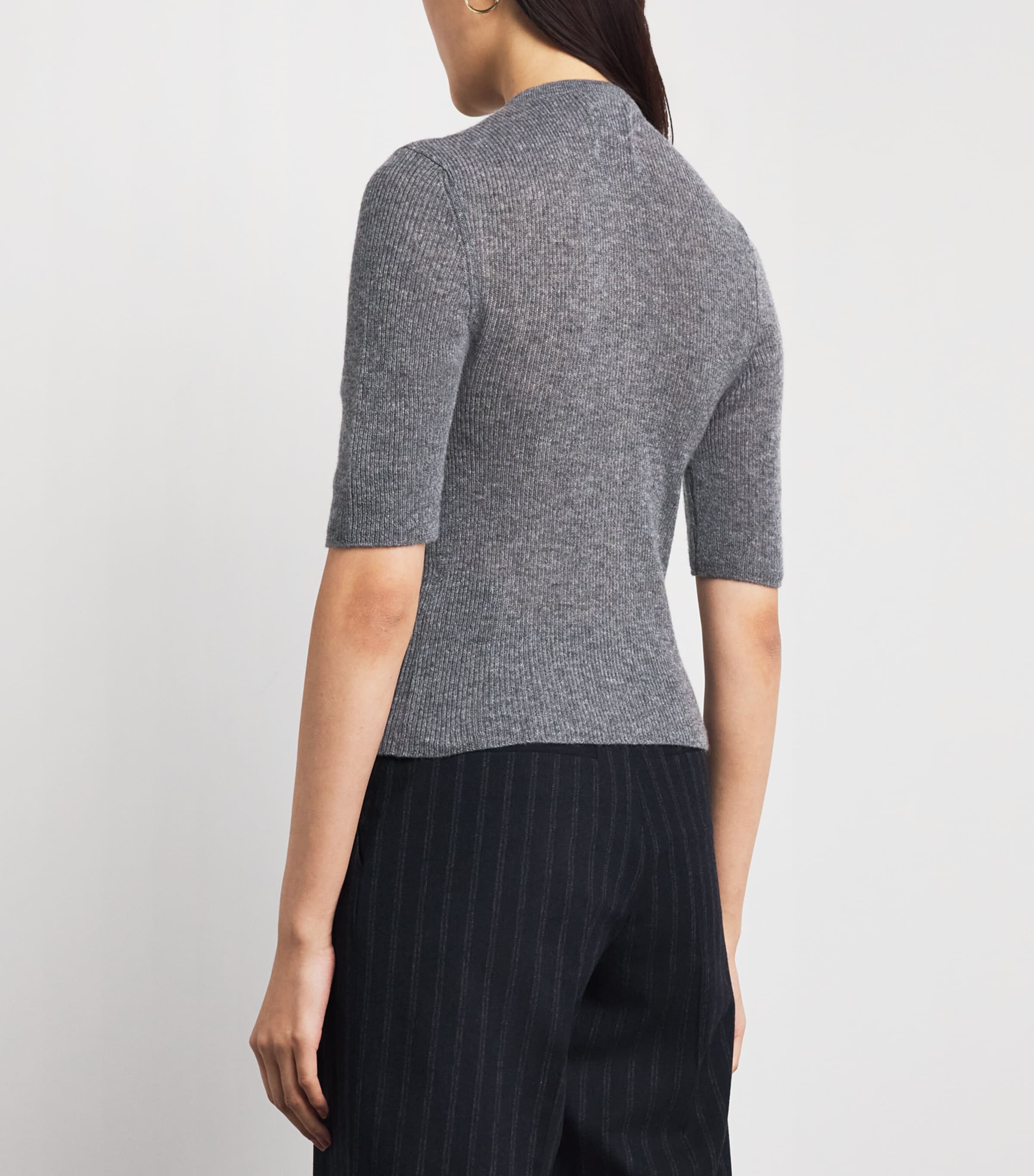 Citizens of Humanity Womens Wool-Cashmere Tabitha Cardigan Chrcl Hthr (dk Gry) Image 5