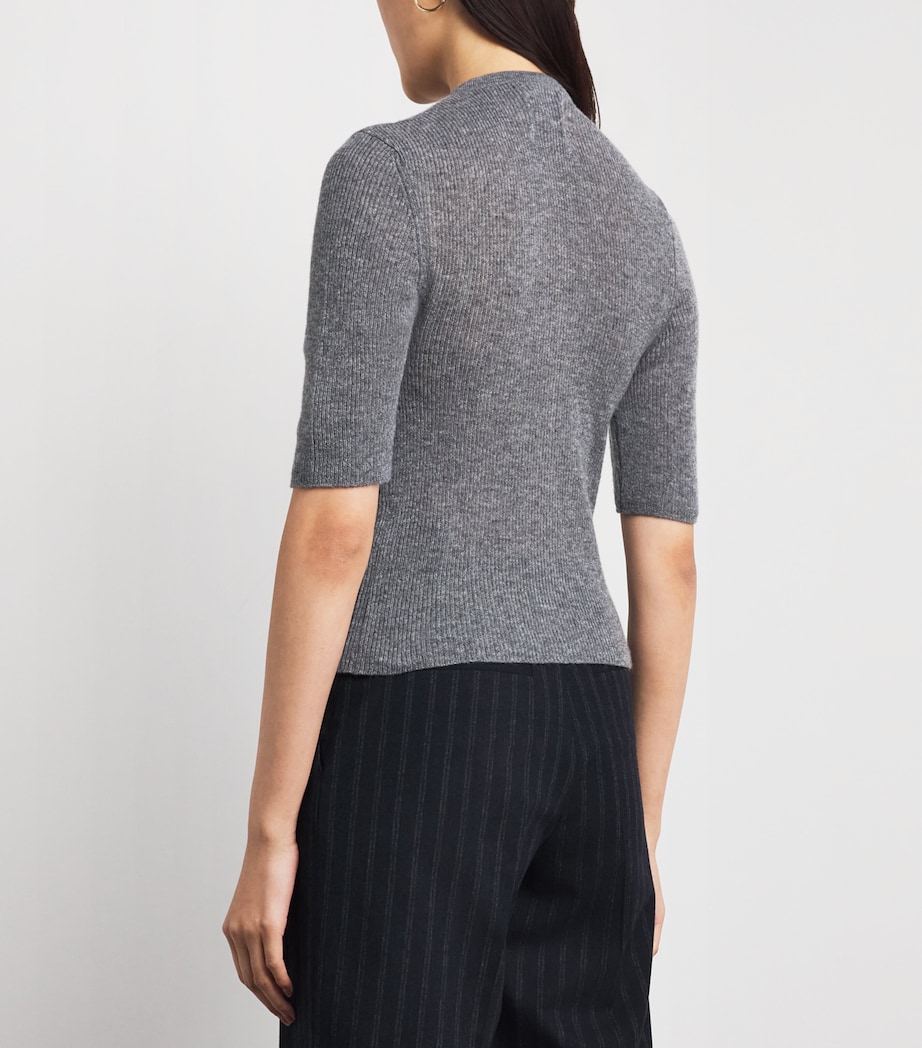 Citizens of Humanity Womens Wool-Cashmere Tabitha Cardigan Chrcl Hthr (dk Gry) Image 5