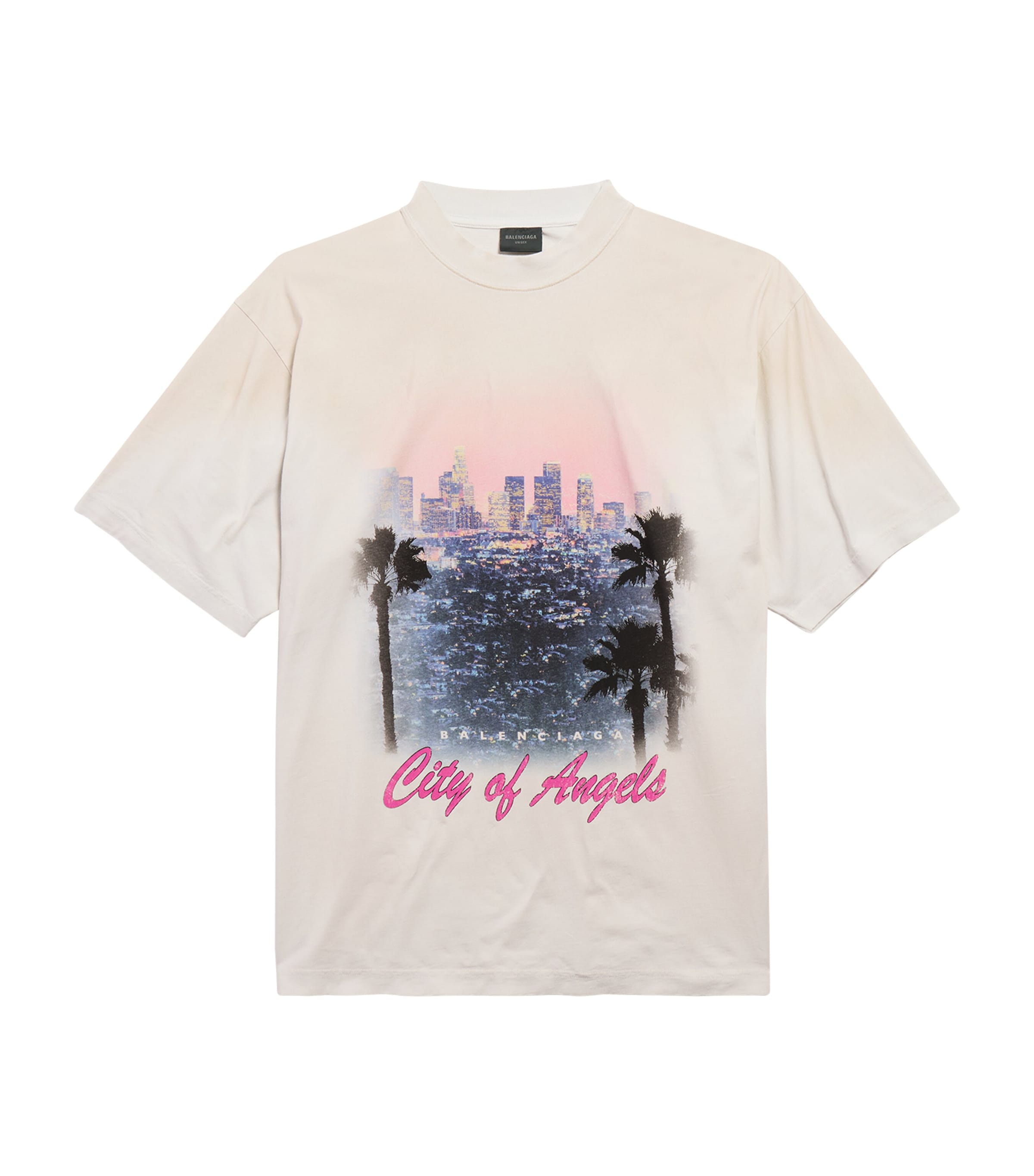 Balenciaga Mens Oversized Cotton Printed T-Shirt Image 1