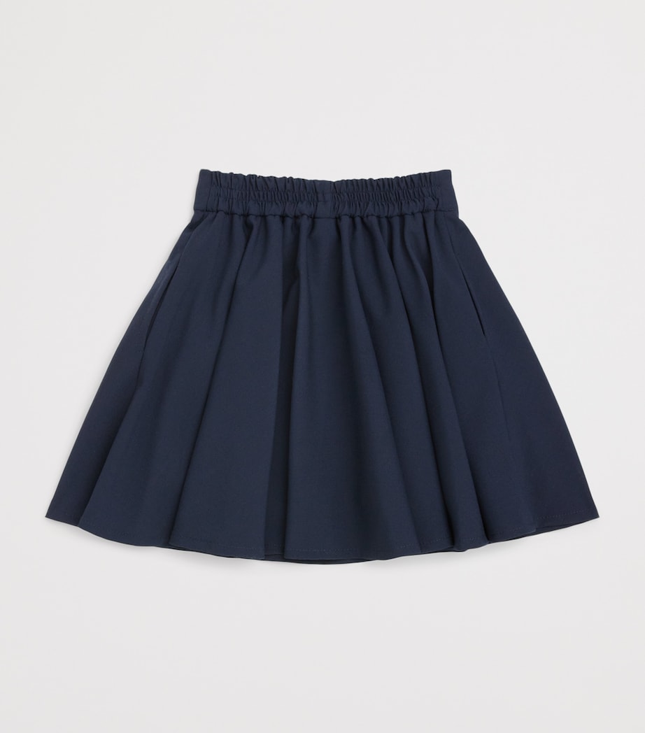 Monnalisa Elasticated Flared Skirt (2-12 Years) Blu Scuro Image 2