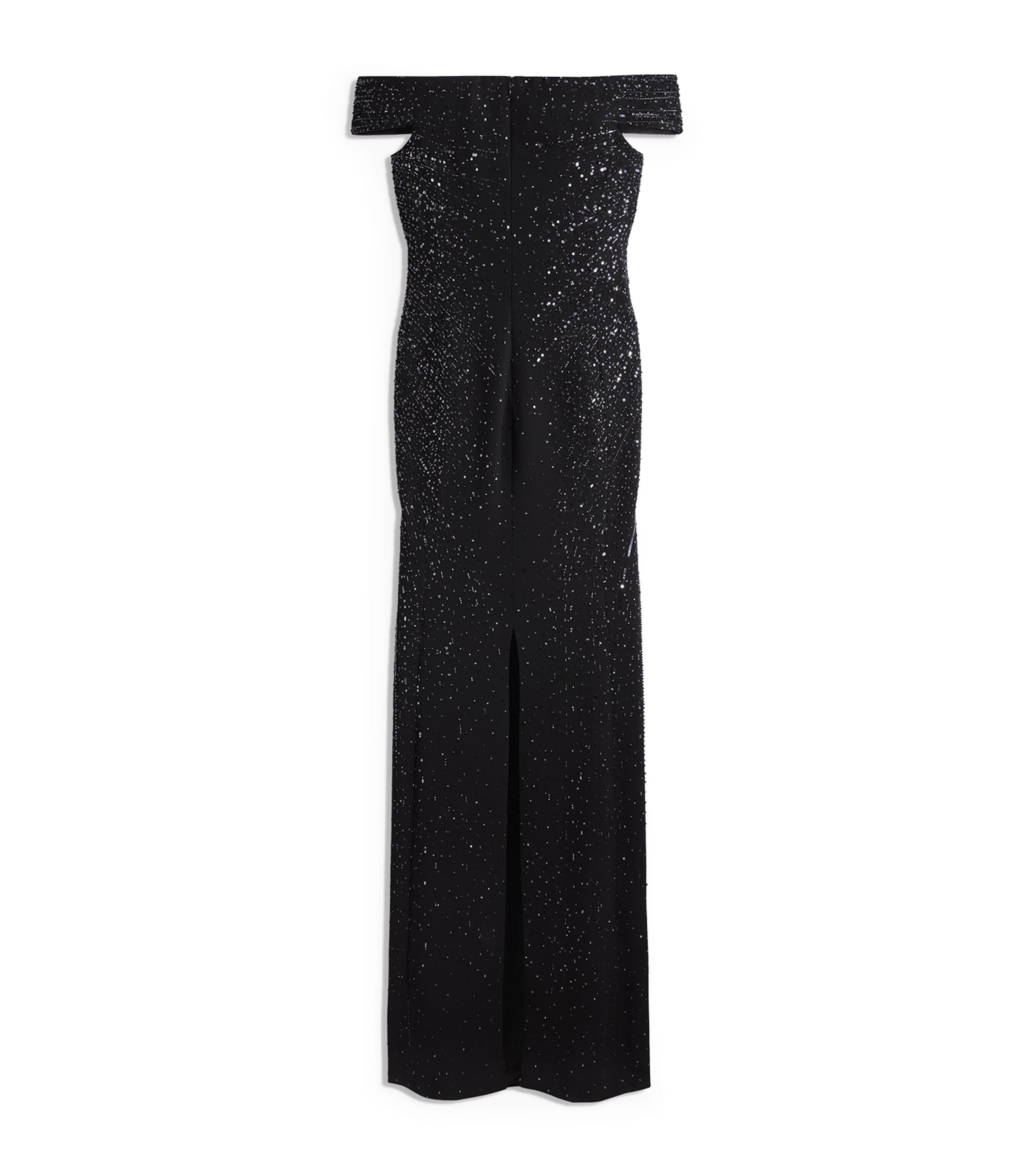 Schiaparelli Womens Sequinned Keyhole Cut-Out Gown Black Image 6
