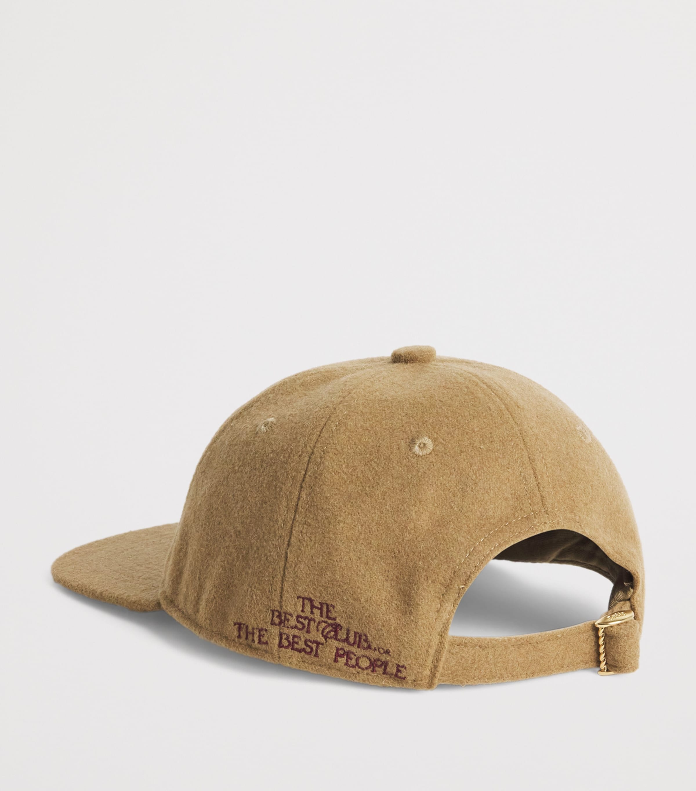 Wool-Blend Embroidered Baseball Cap BG / BEIGE Image 3