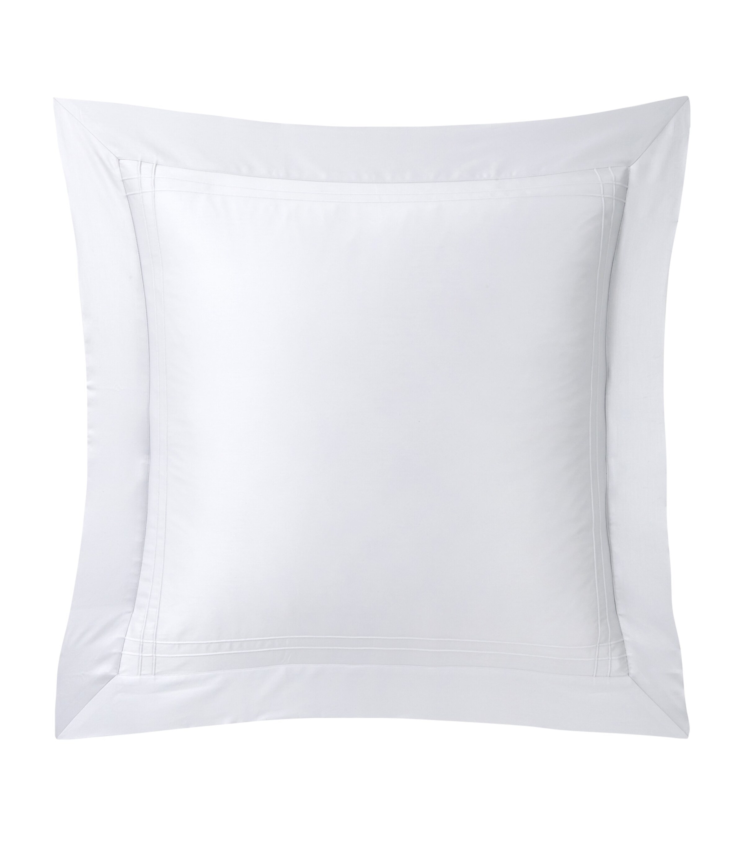 Yves Delorme Couture Cotton Adagio Square Oxford Pillowcase (65cm x 65cm) Brume Image 4