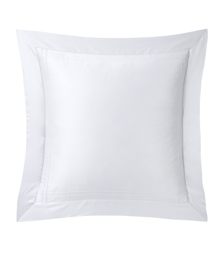 Yves Delorme Couture Cotton Adagio Square Oxford Pillowcase (65cm x 65cm) Brume Image 4