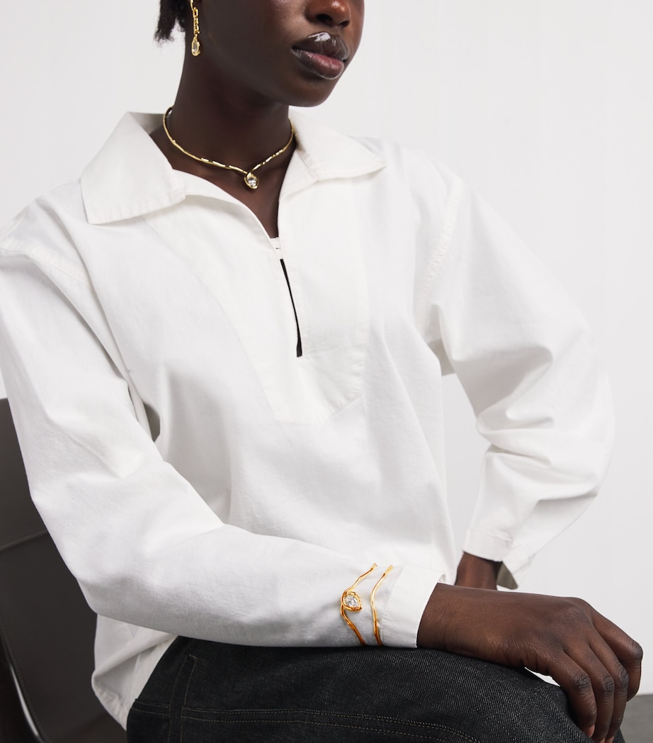 Gold-Plated Asterales Cuff Bracelet GOLD Image 5