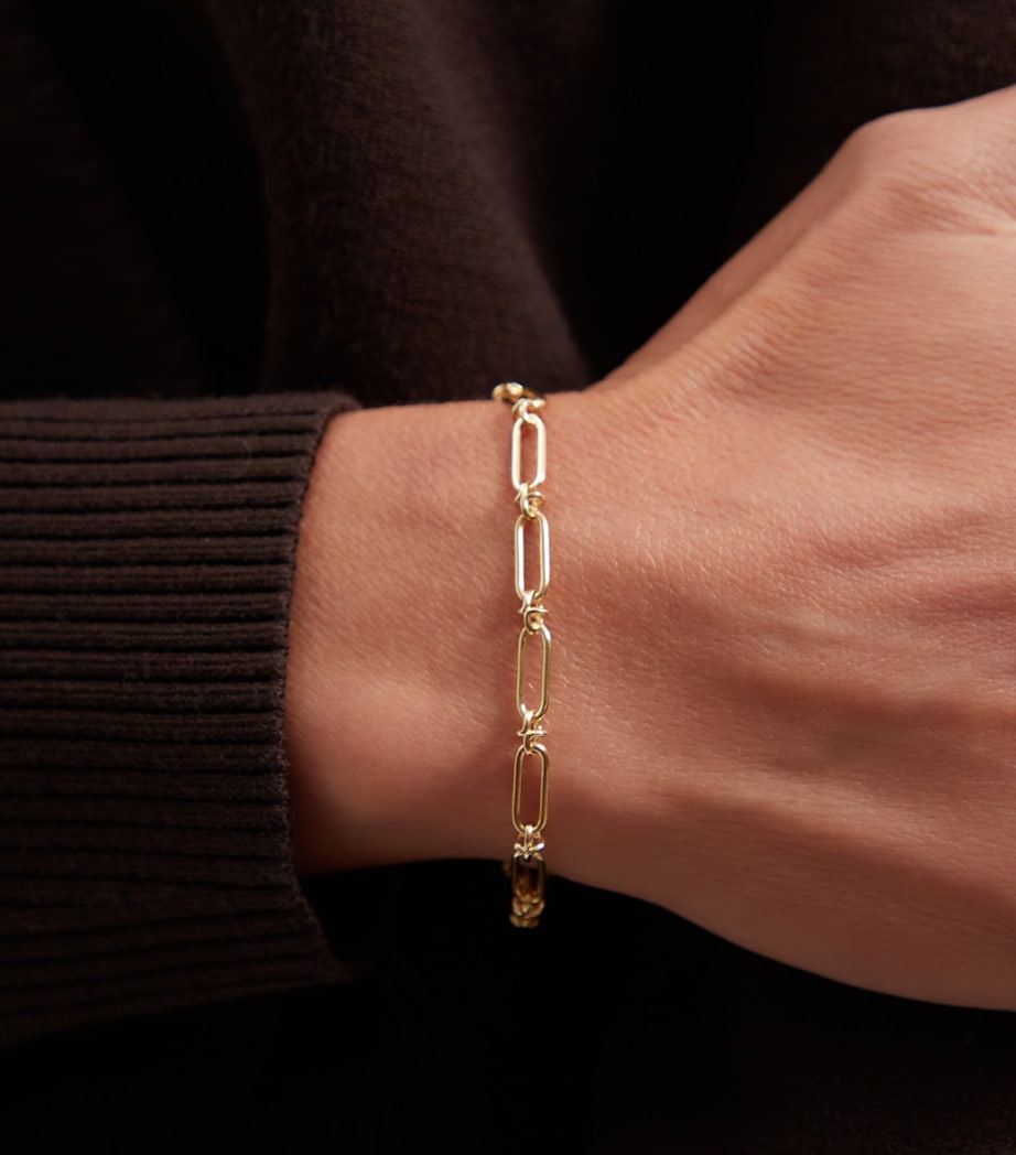 Annoushka Yellow Gold Knuckle Classic Chain Bracelet Image 2