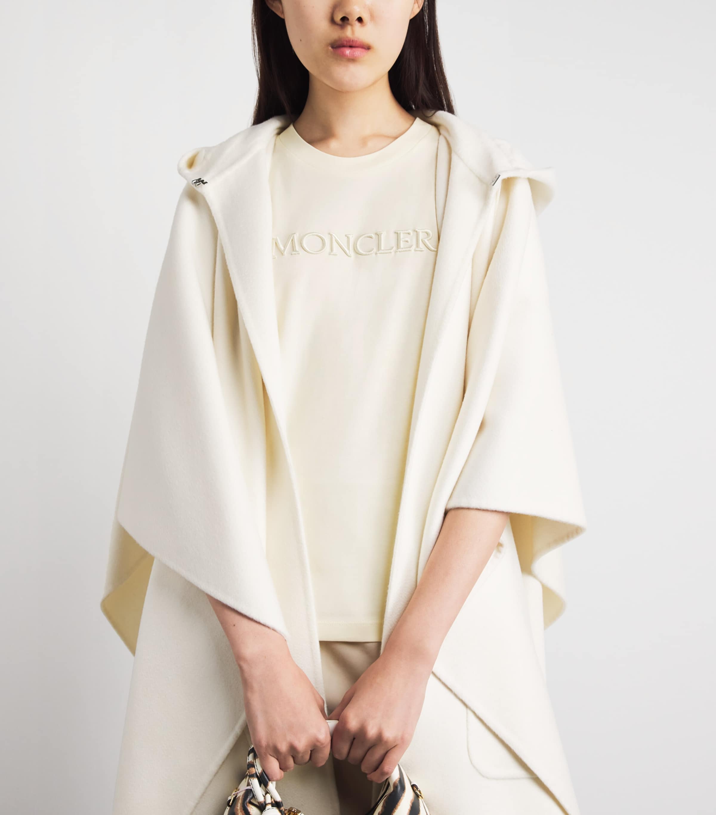 Moncler Womens Cotton Logo T-Shirt Image 3
