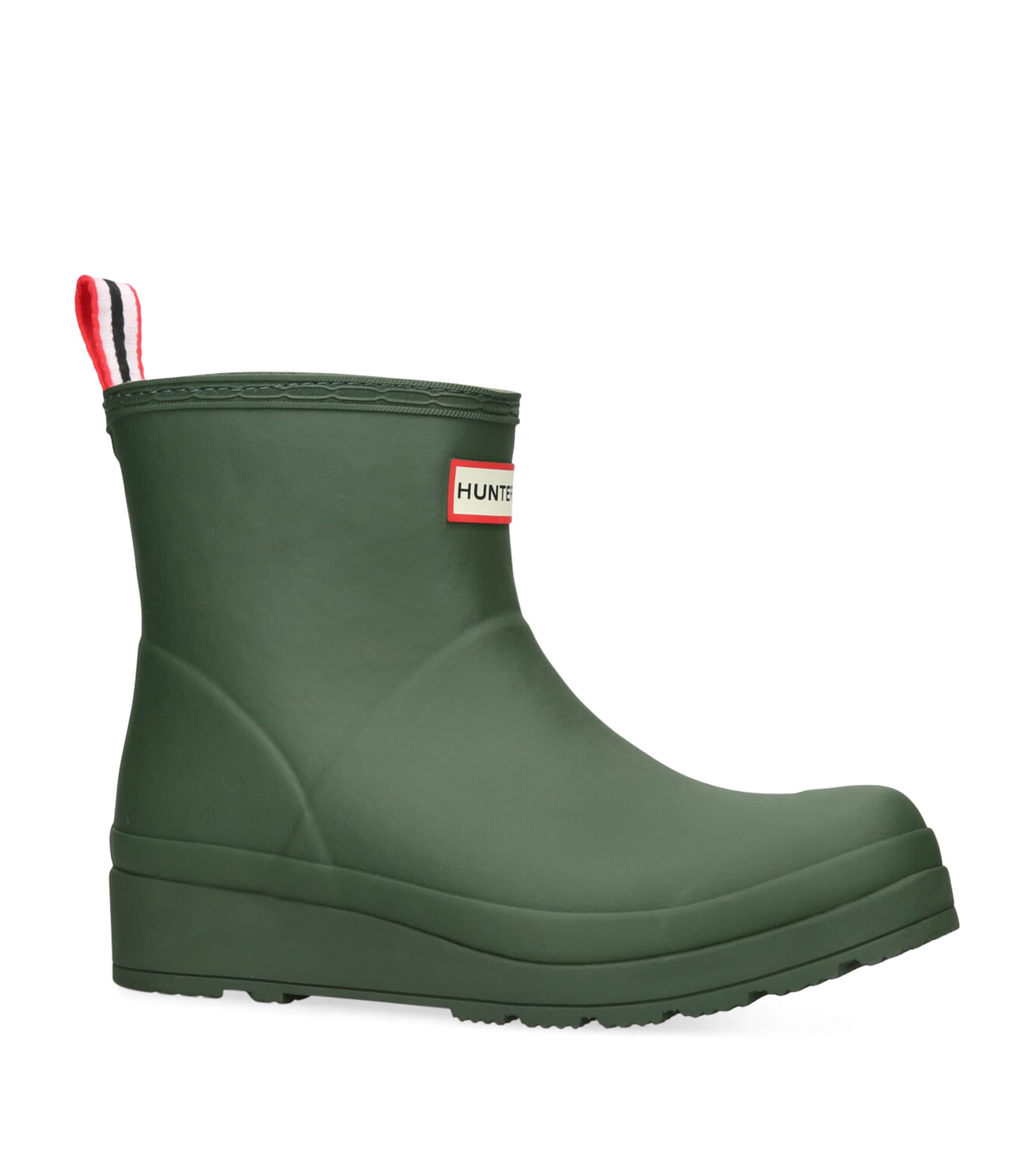 Hunter Insulated Play Short Wellington Boots Green Image 3