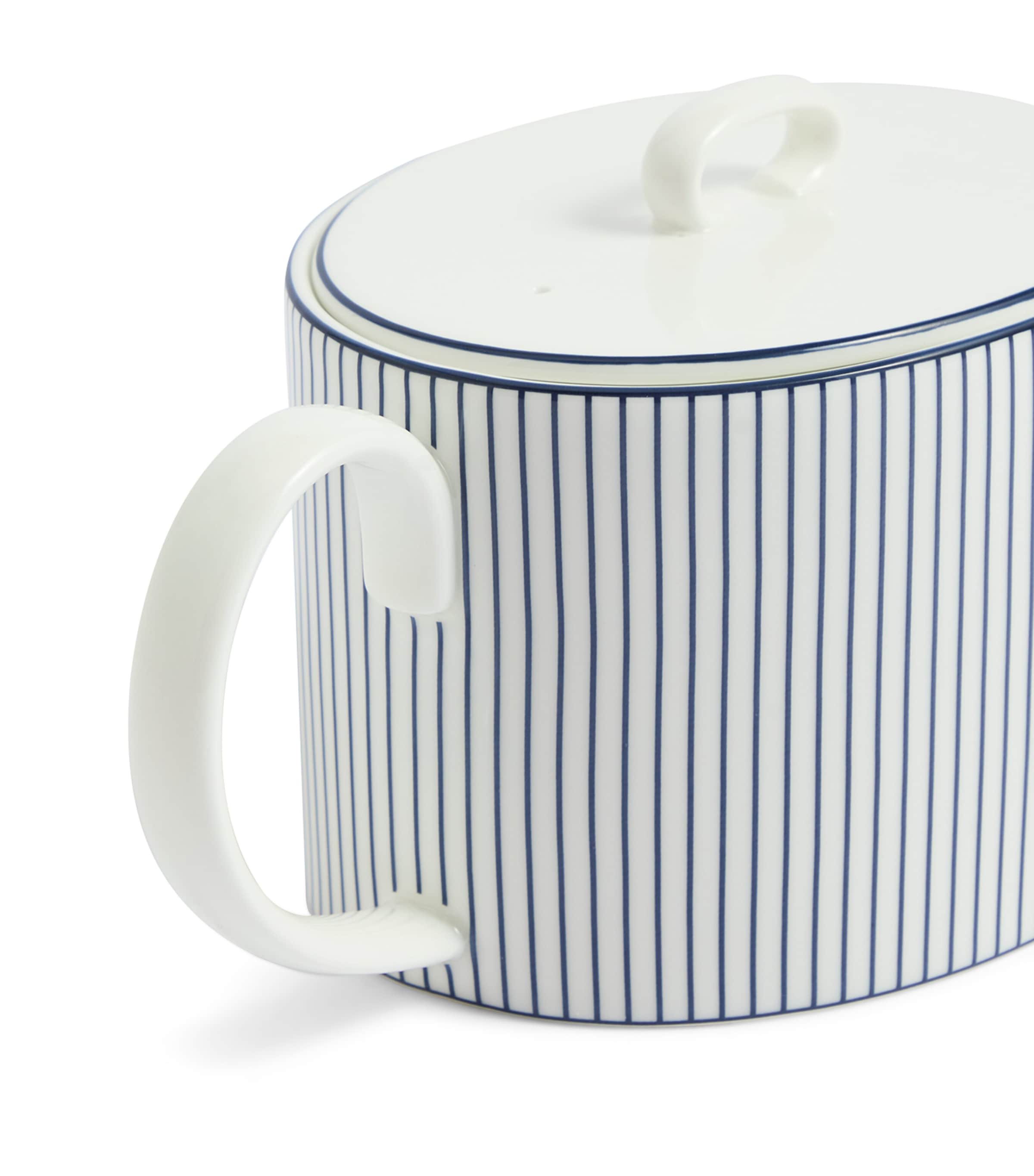 Wedgwood Gio Pinstripe Teapot White Image 4