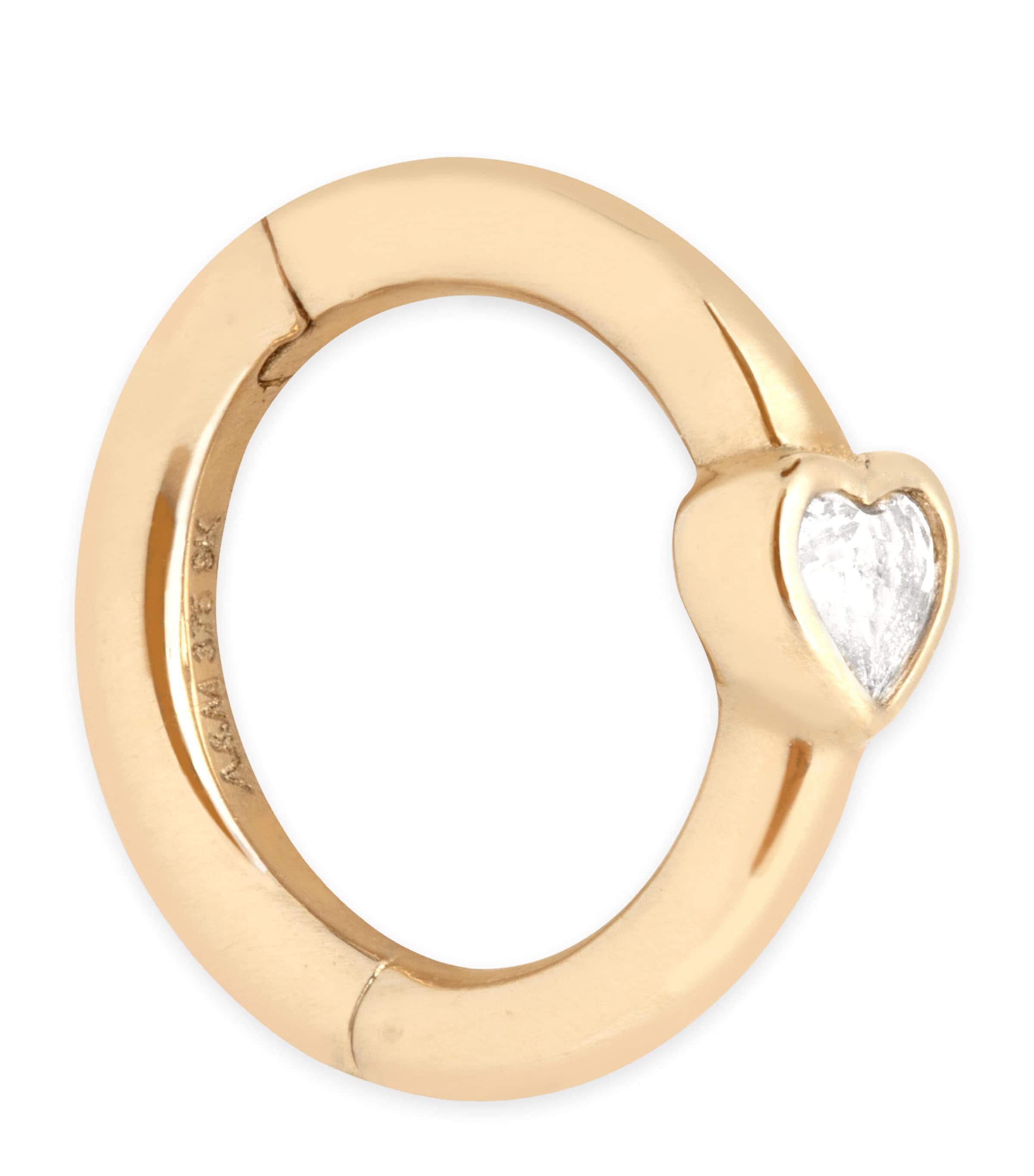 Astrid & Miyu Yellow Gold And Topaz Single Huggie Earring In Gold