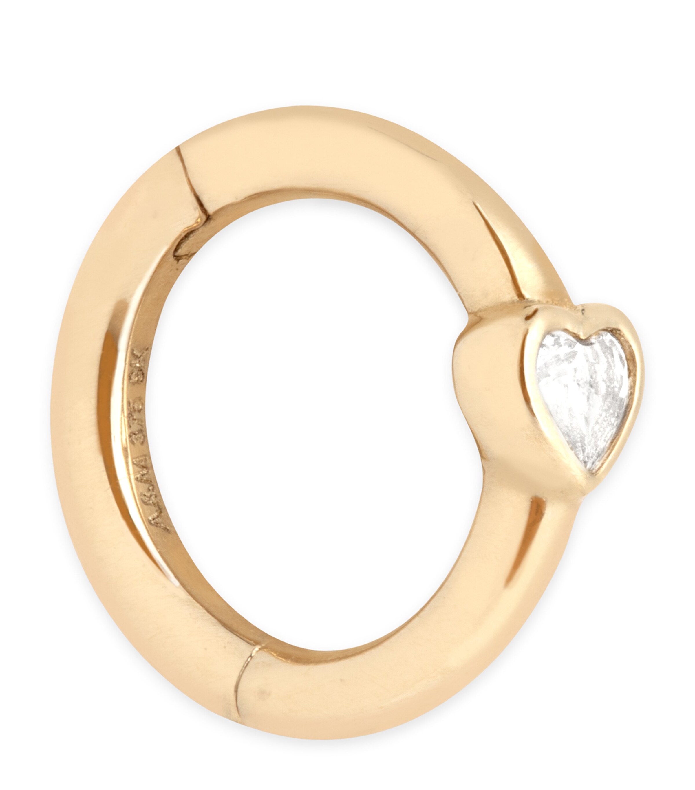 Astrid & Miyu Yellow Gold and Topaz Single Huggie Earring | Fashion Jewellery | Earrings
