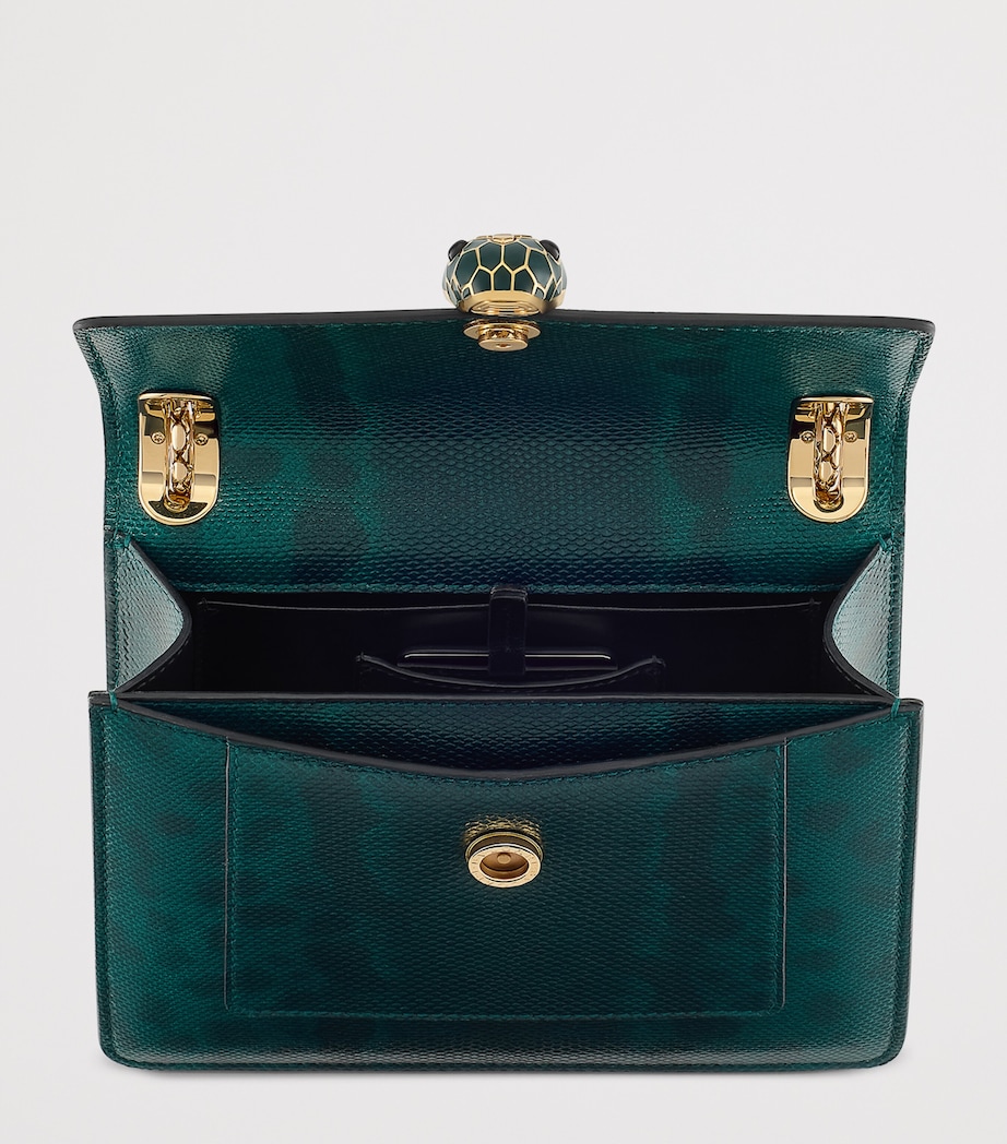 Bvlgari Karung Leather Serpenti Forever Cross-Body Bag Green Image 5