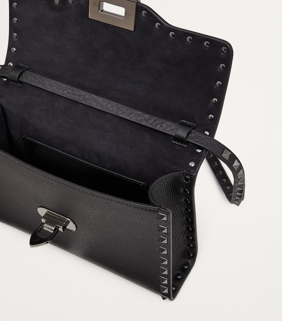 Small Leather Rockstud Shoulder Bag 0NO Image 7