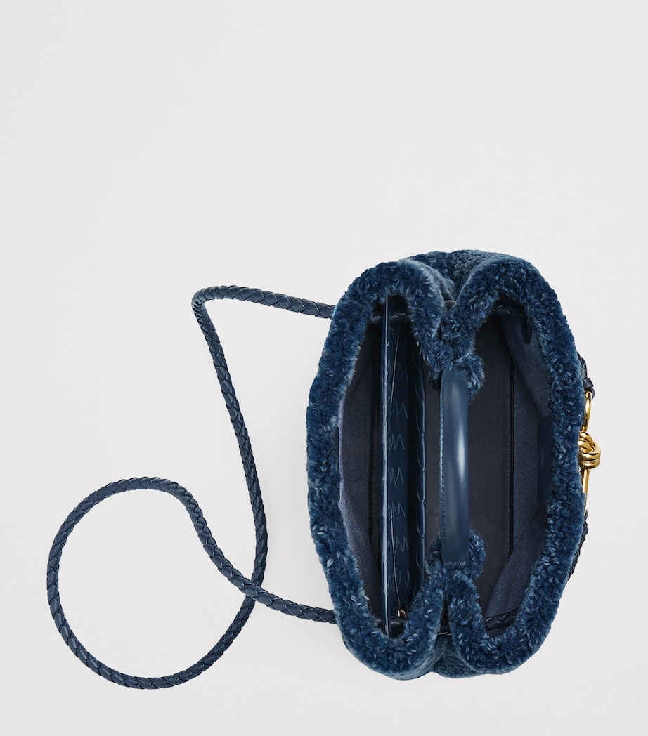 Small Shearling Andiamo Shoulder Bag 4314 Image 6