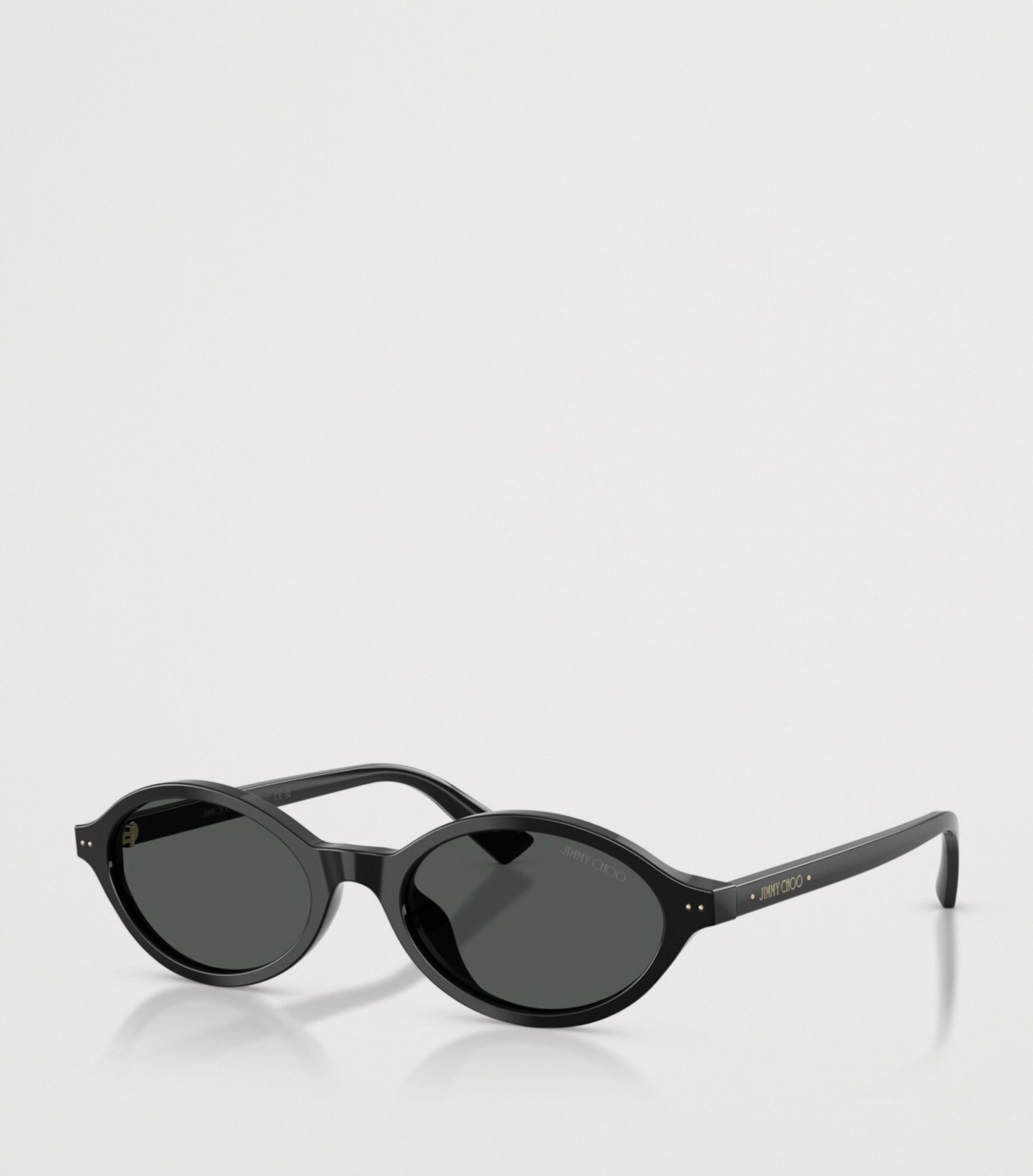 Jimmy Choo Oval Sunglasses Black Image 2