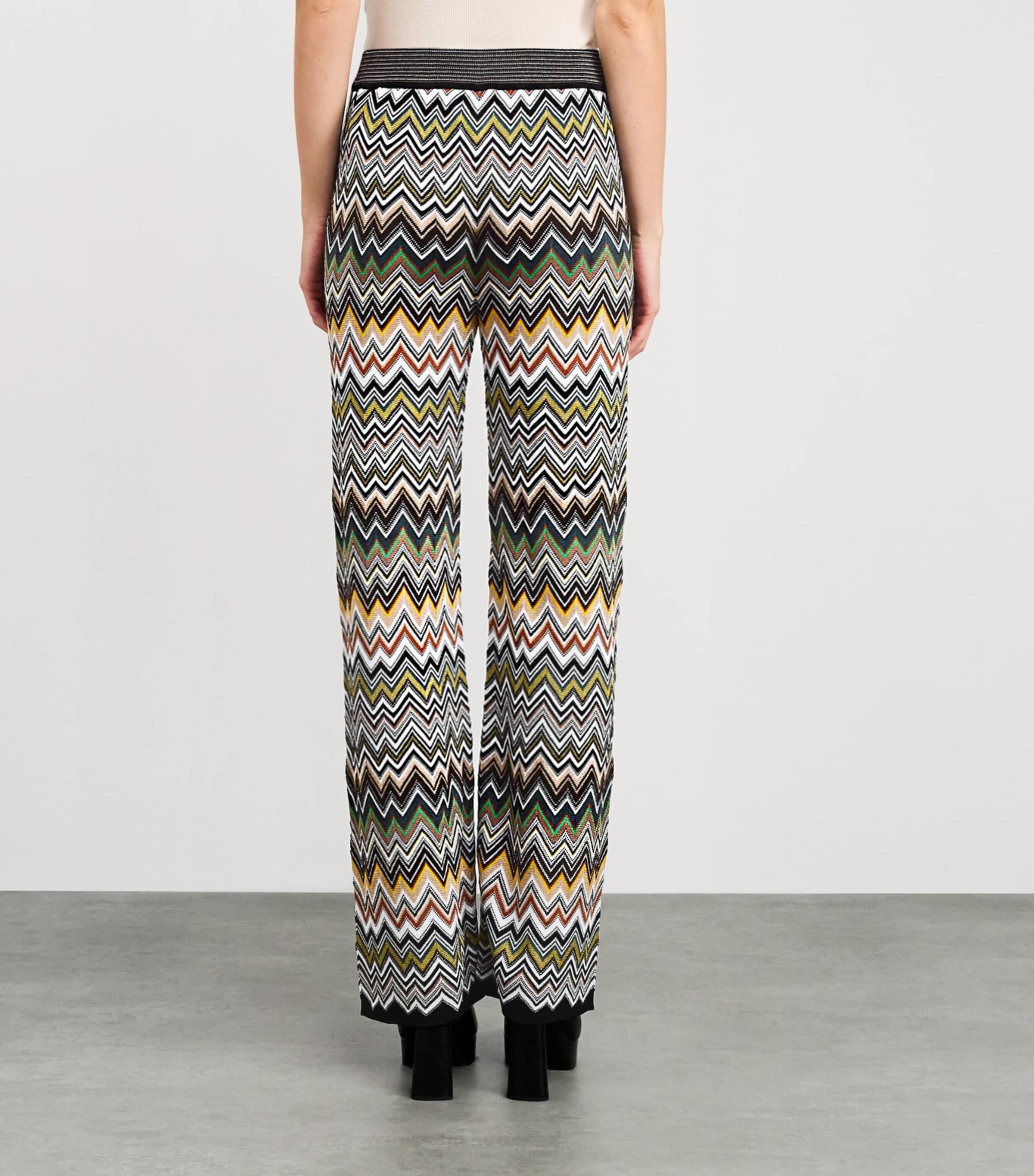 Zigzag Flared Trousers SM9TA MULTICOLOR Image 4