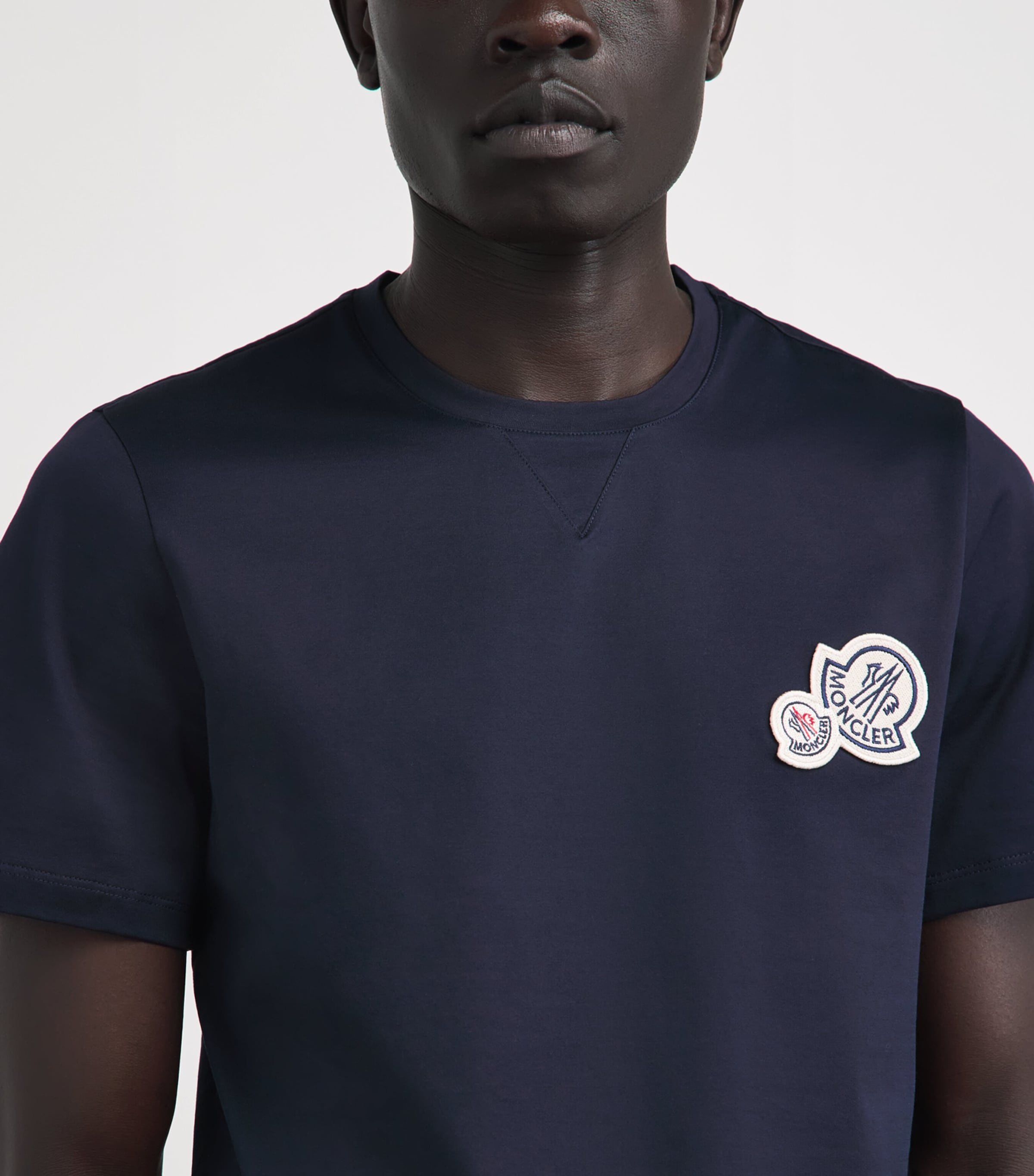 Moncler Mens Cotton Logo T-Shirt Image 3