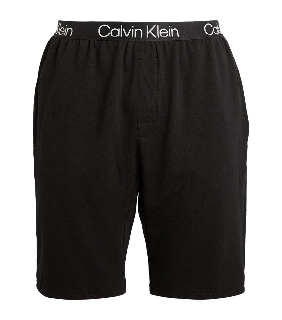 Calvin Klein Mens Modern Structure Lounge Shorts Black Image 1