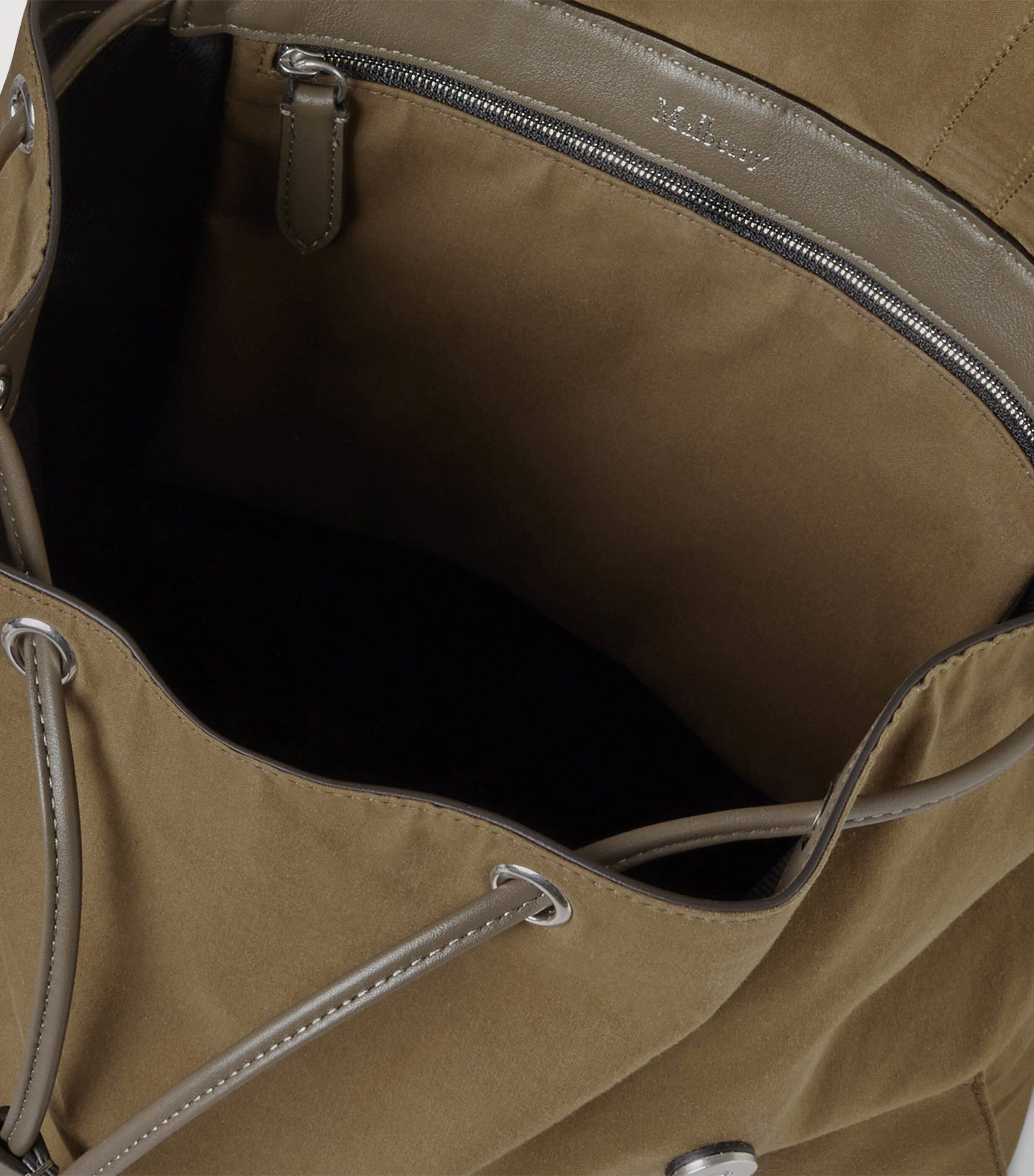 Waxed Cotton Heritage Backpack DARK MOSS Image 6