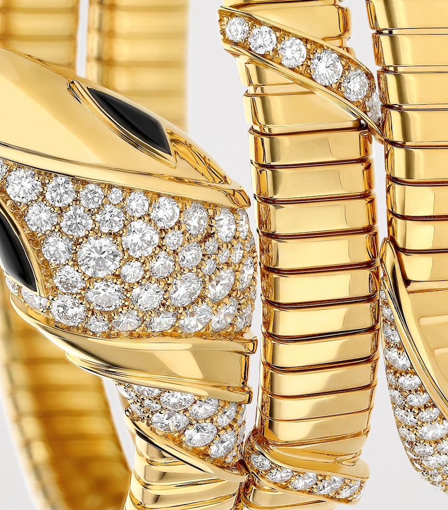 Yellow Gold and Diamond Serpenti Tubogas Bracelet YELLOW GOLD Image 7