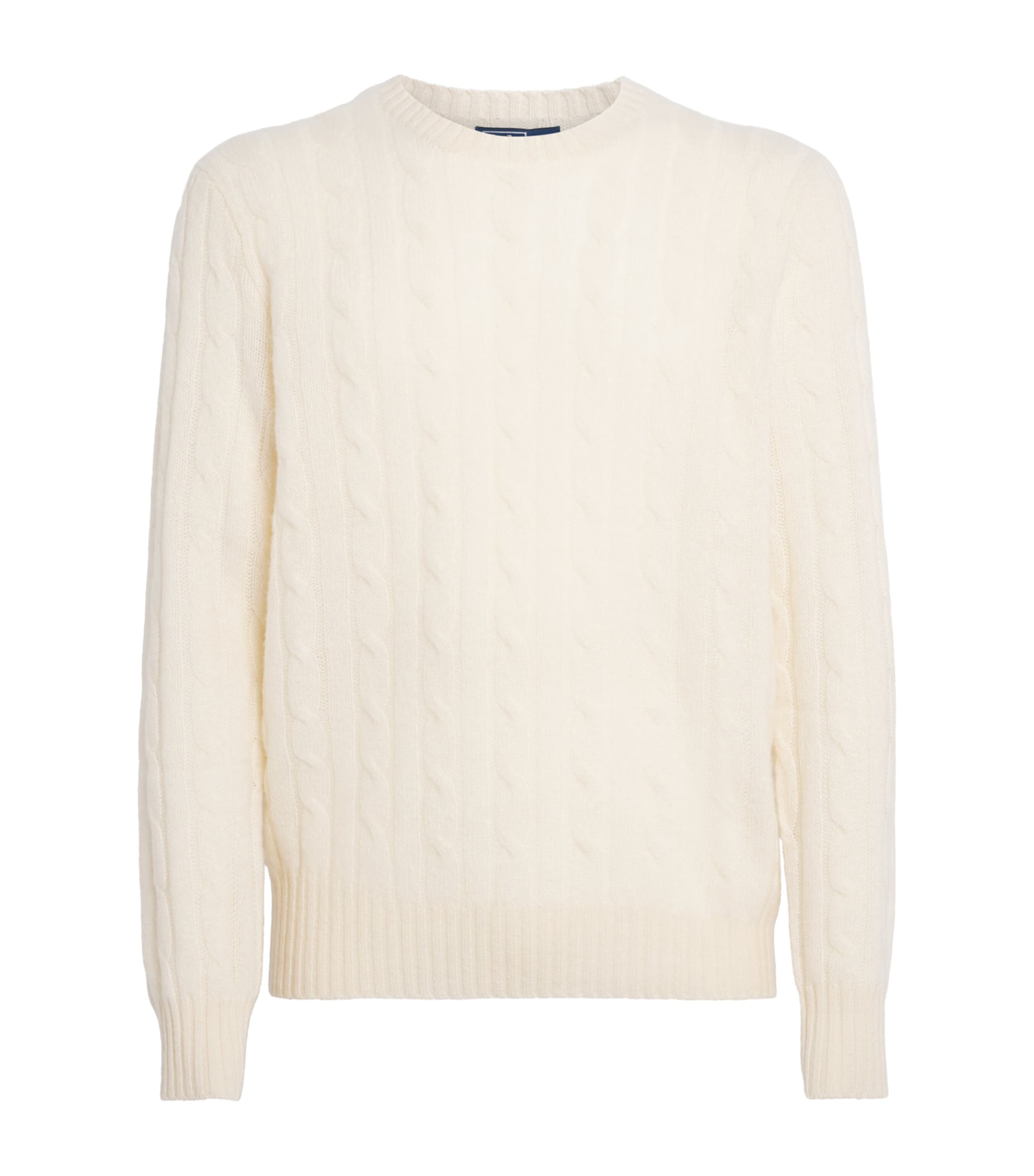 Cashmere Cable-Knit Sweater PARCHMENT CREAM Image 1