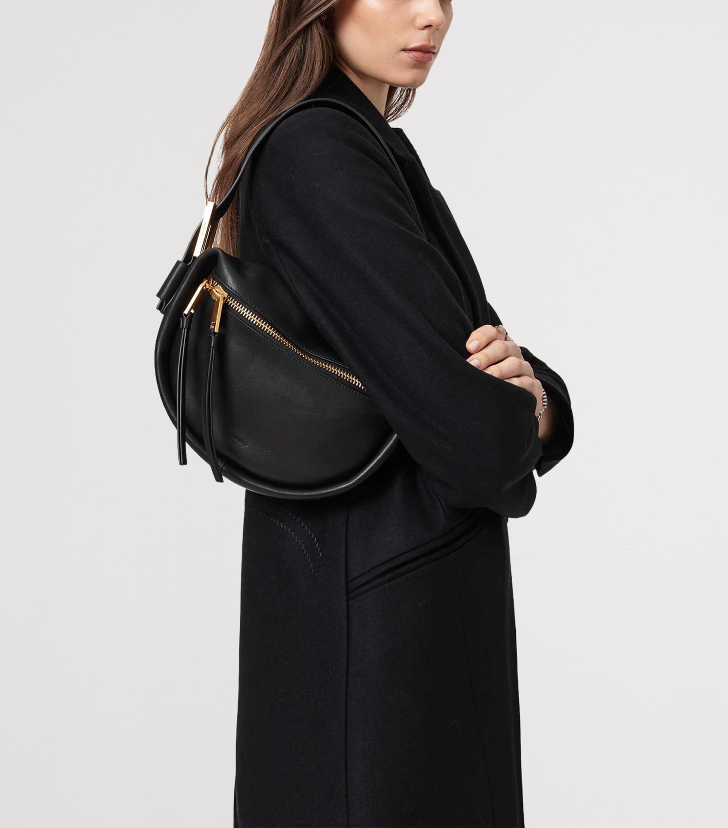 Mini Leather Noemie Shoulder Bag BLACK Image 2