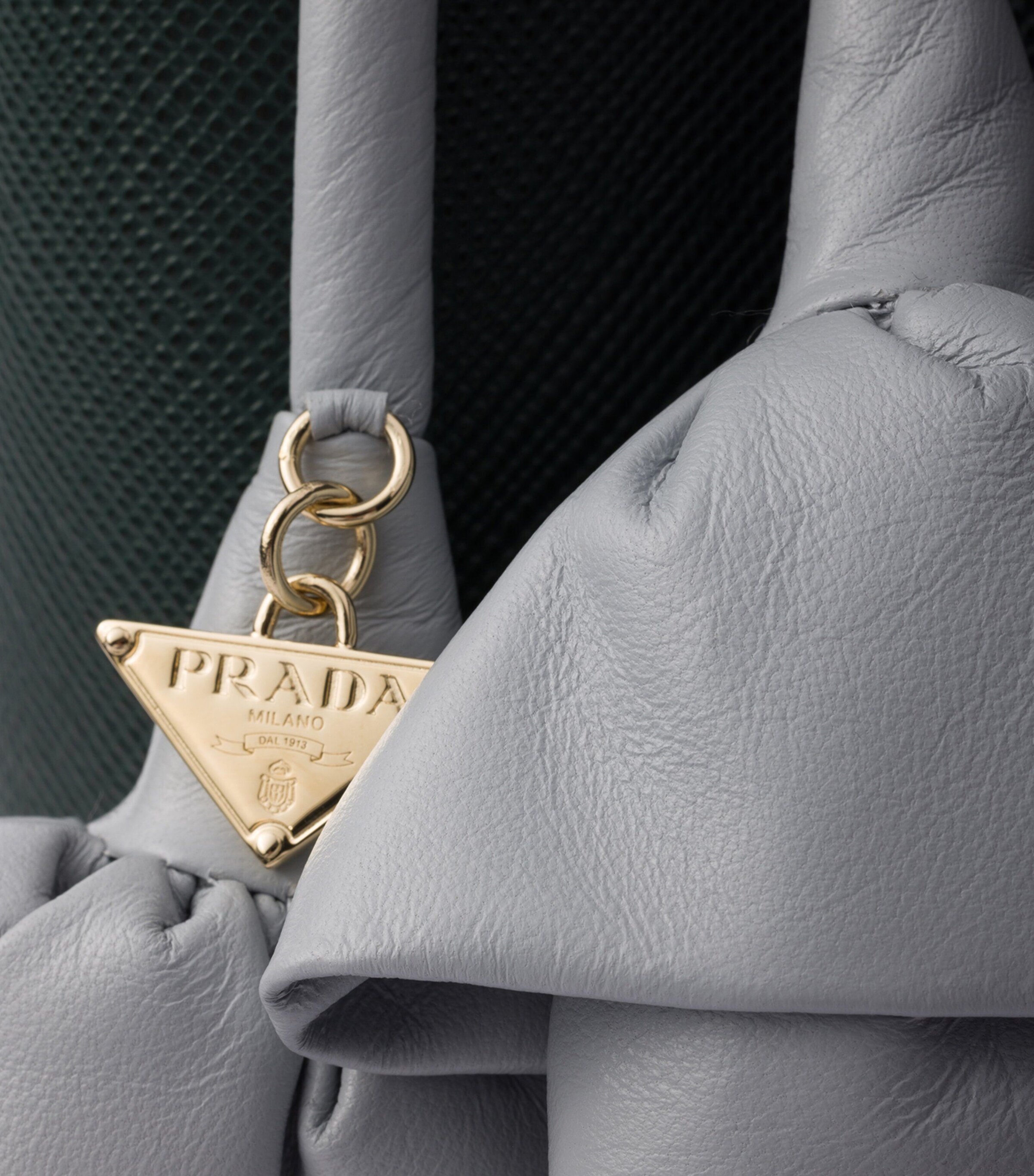 Prada Green Mini Saffiano Leather Panier Top-Handle Bag | Harrods UK