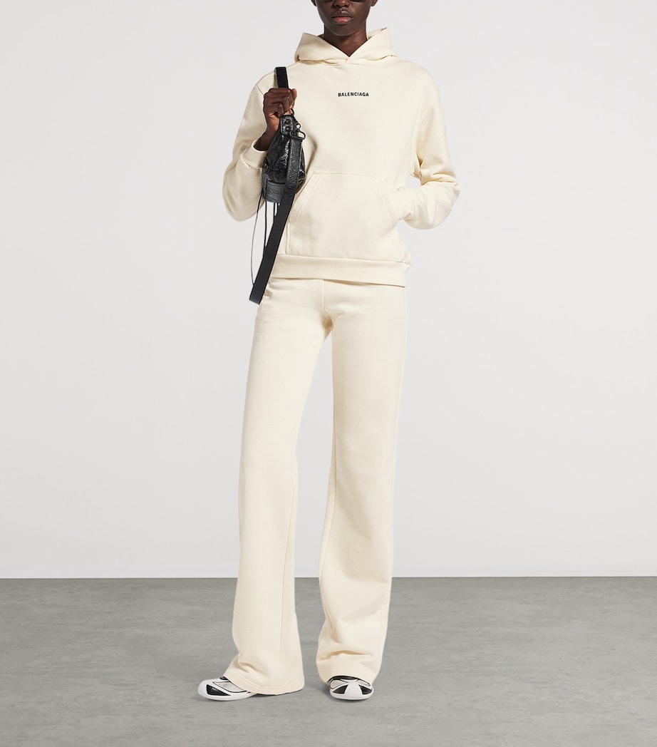 Balenciaga White Cotton Logo Wide Leg Sweatpants Harrods AU balenciaga-white-cotton-logo-wide-leg-sweatpants-harrods-au