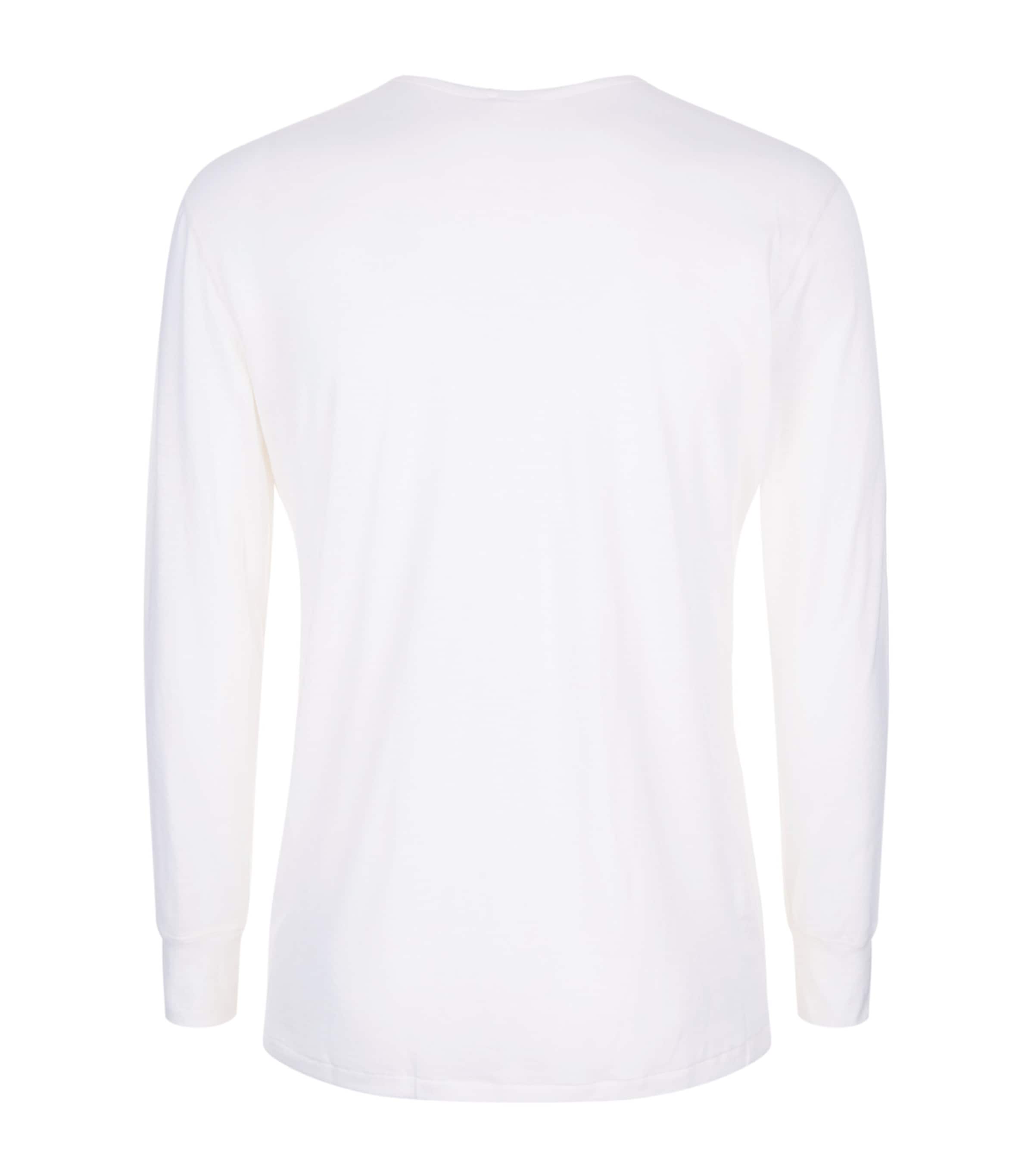 Wool and Silk Long Sleeve Top IVORY Image 3