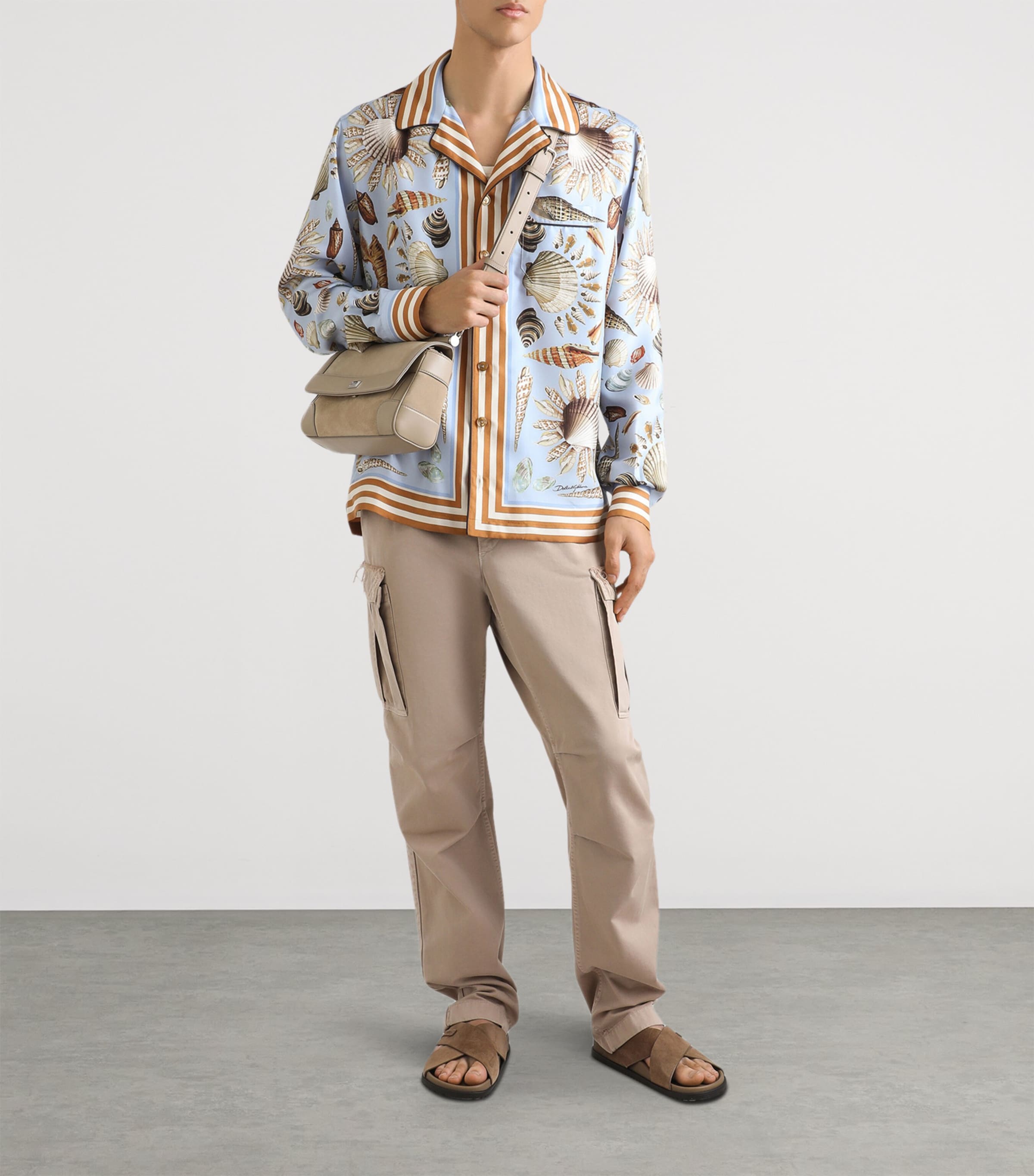 Dolce & Gabbana Multi Silk Shell Print Shirt | Harrods UK