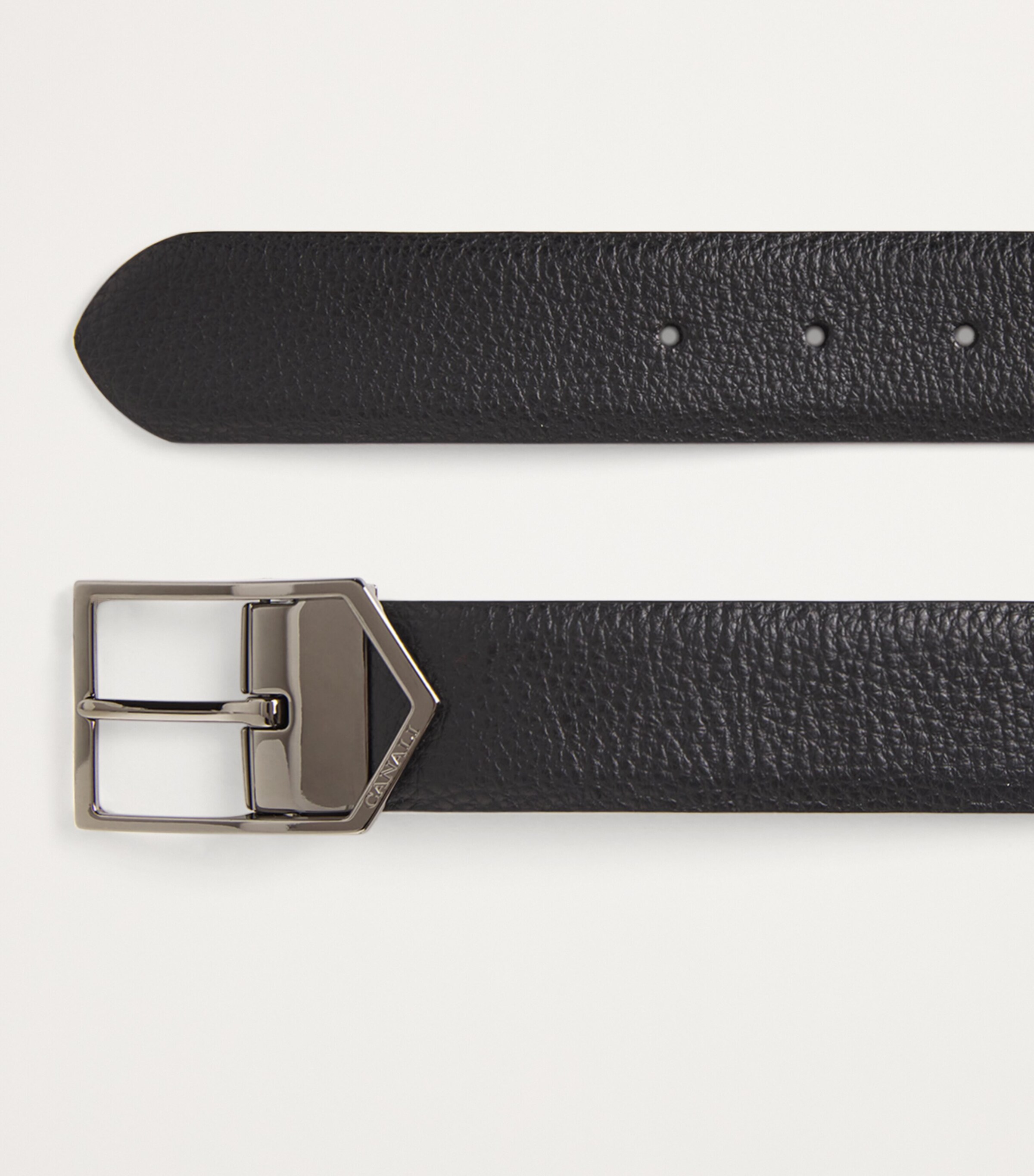 Canali Leather Arrow Belt Image 4