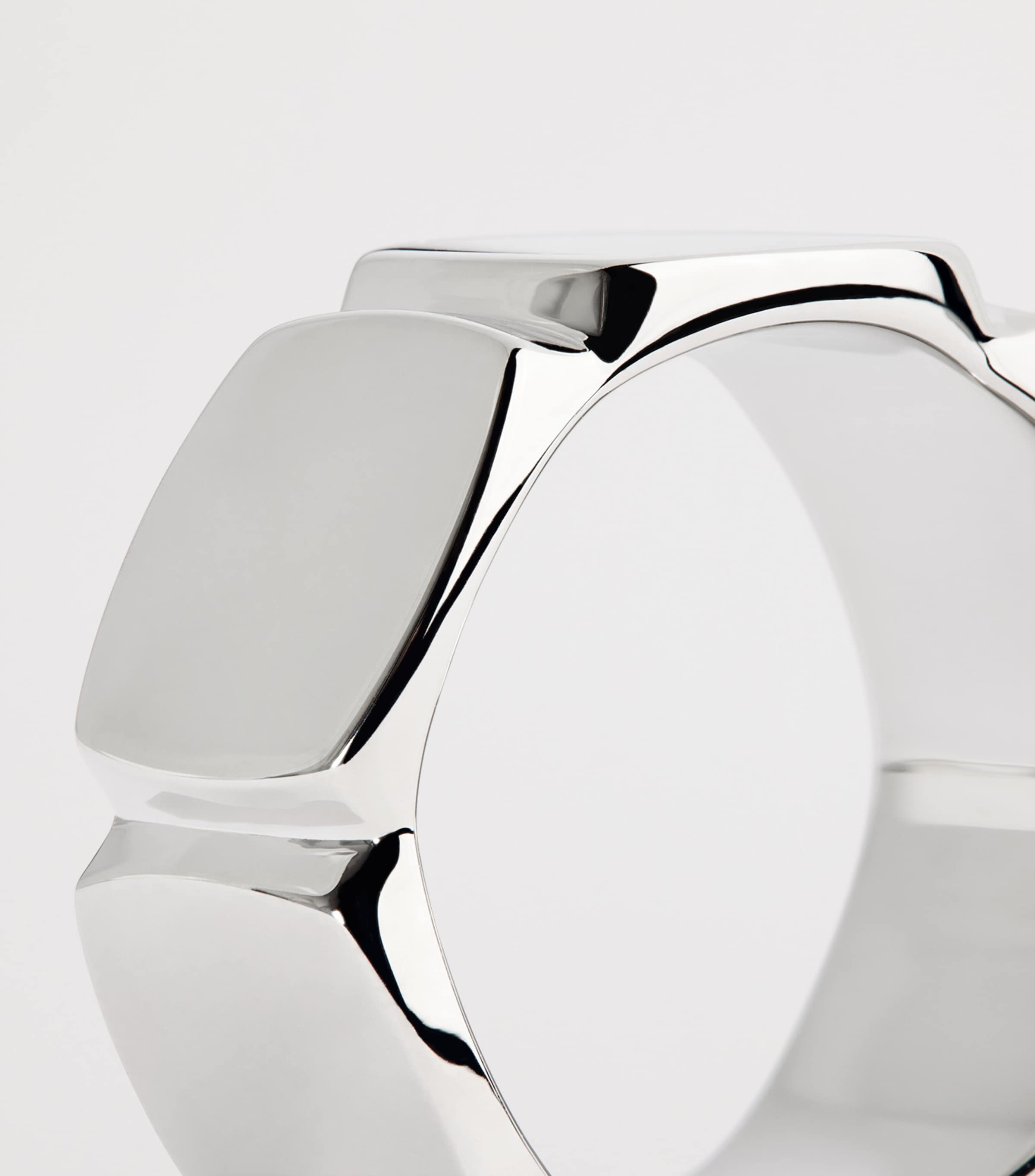 Sterling Silver Umi Band Ring SILVER Image 4