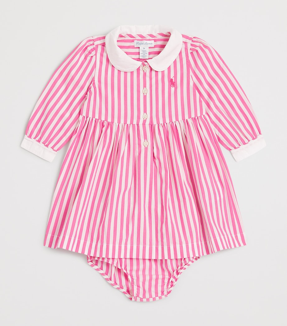 Cotton Poplin Stripe Shirt Dress (3-24 Months) MULTI Image 3