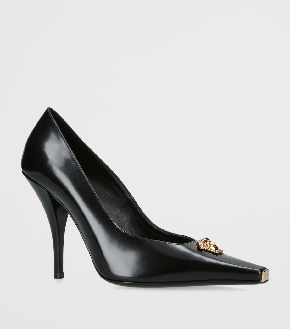 Leather La Medusa Pumps 105 BLACK Image 3