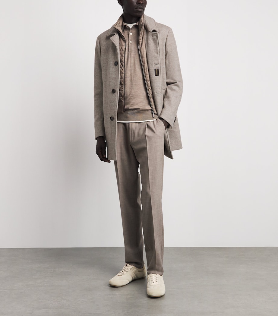 Moorer Mens Virgin Wool Monferrato-LP Coat Avana Image 2